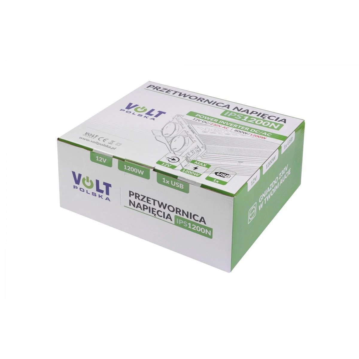 Myk Auto Įtampos keitiklis IPS 12/230V (800/1200W)