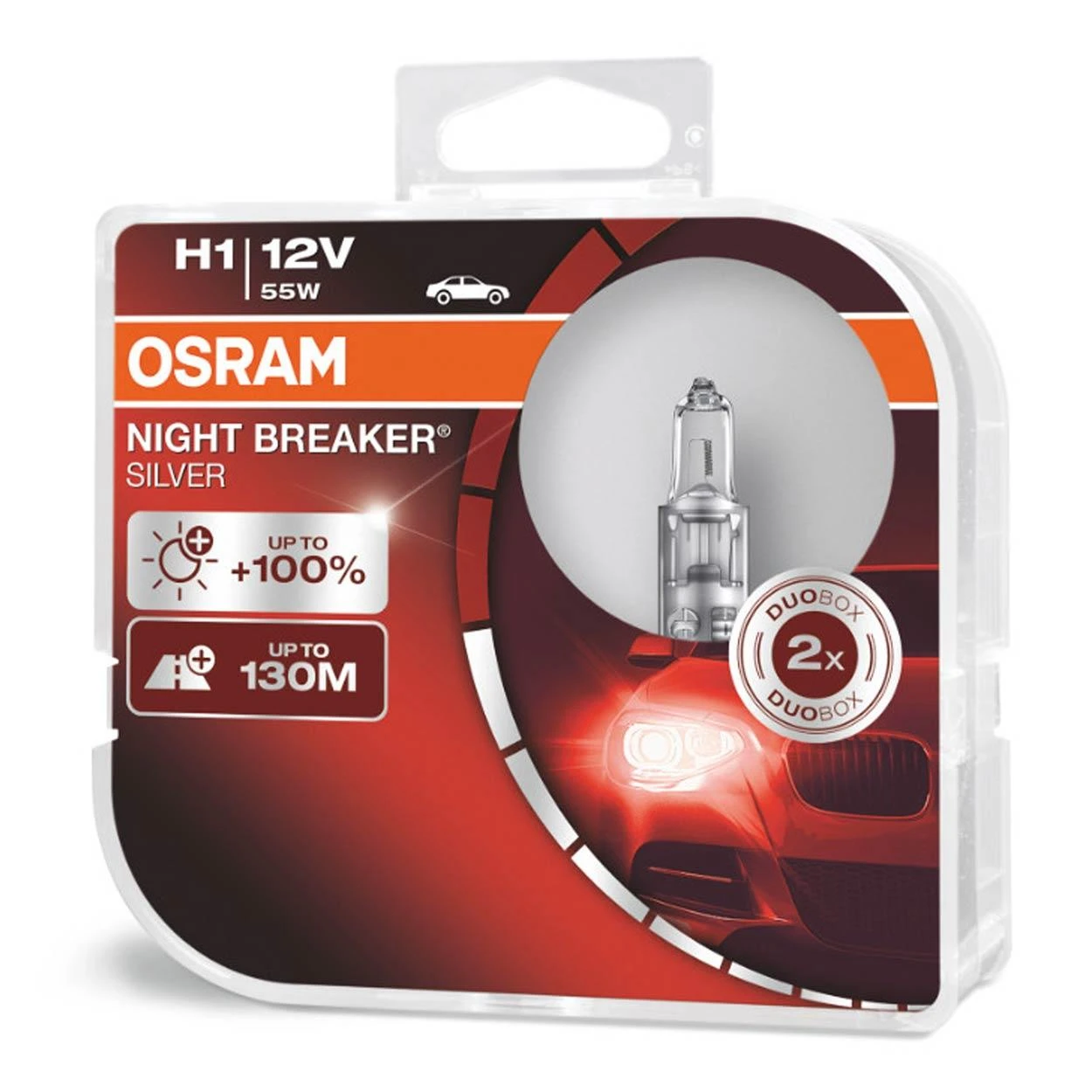 Osram Night Breaker Silver H1 lemputės pakuotė