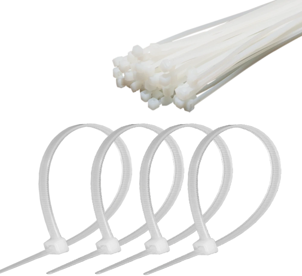 Cabletech laidų tvirtinimo dirželiai 4.8mm 35cm Balta