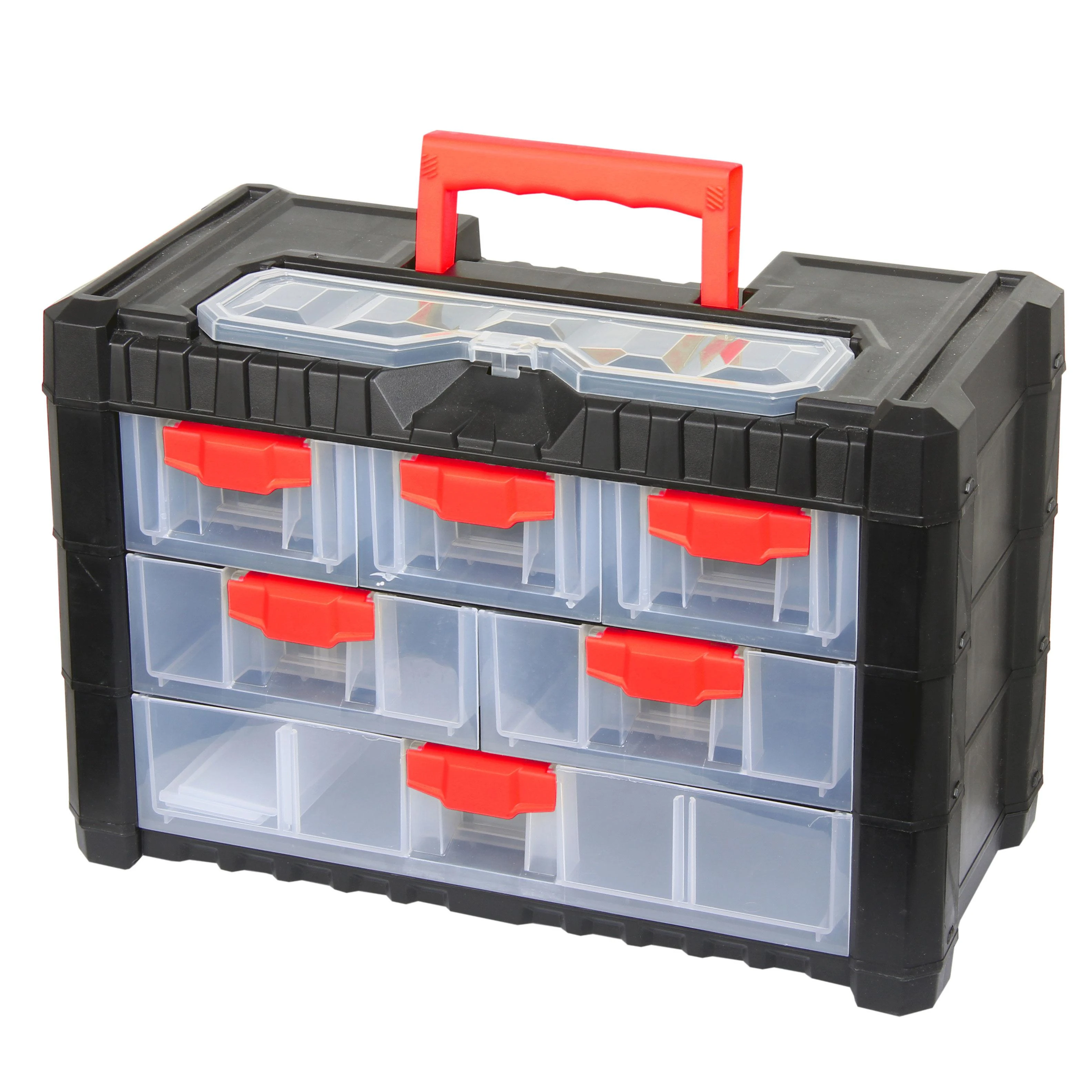Organizer Dėžutė su rankena 260x200x400mm,13 skyr., Proline HD