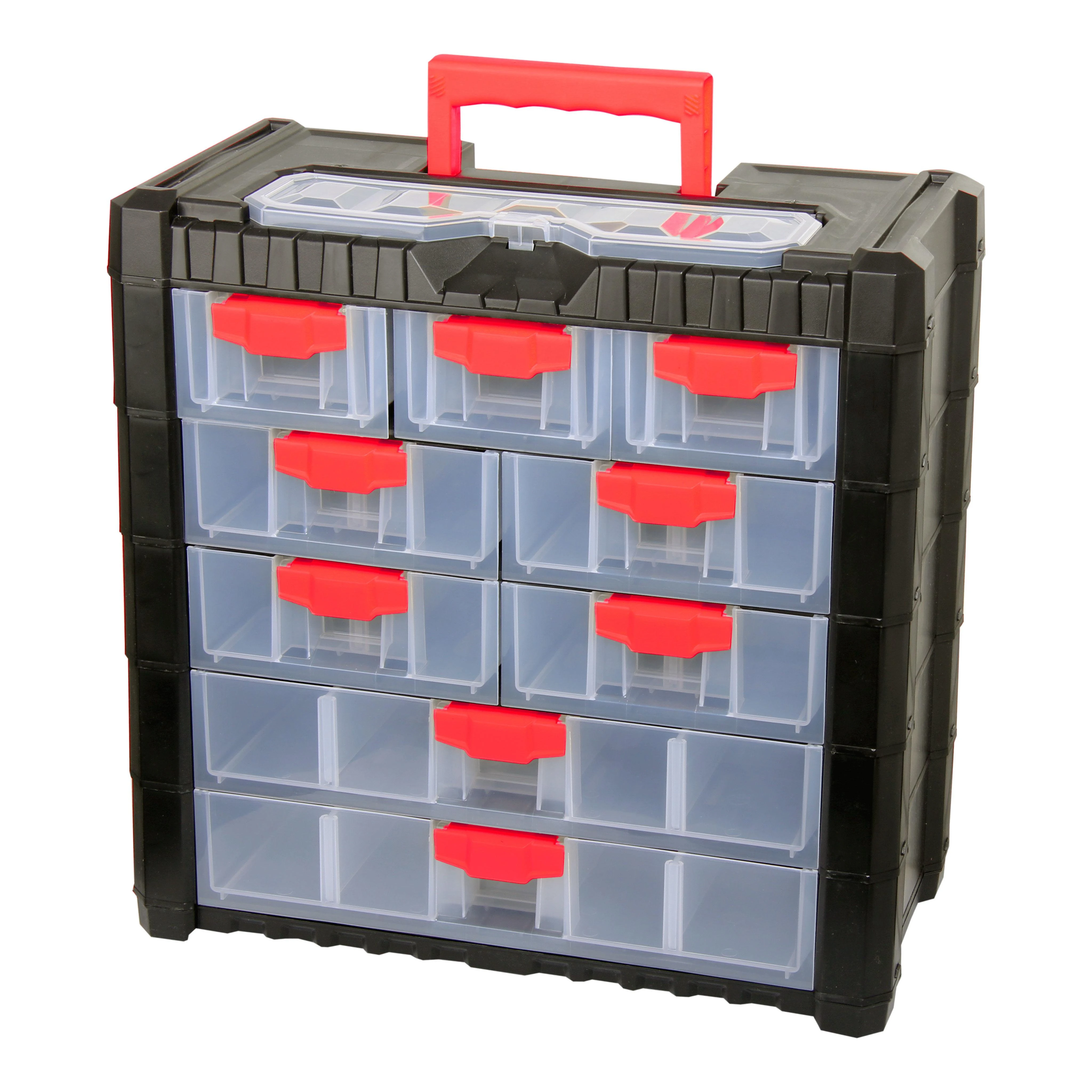 Organizer Dėžutė su rankena 392x200x400mm,22 skyr., Proline HD