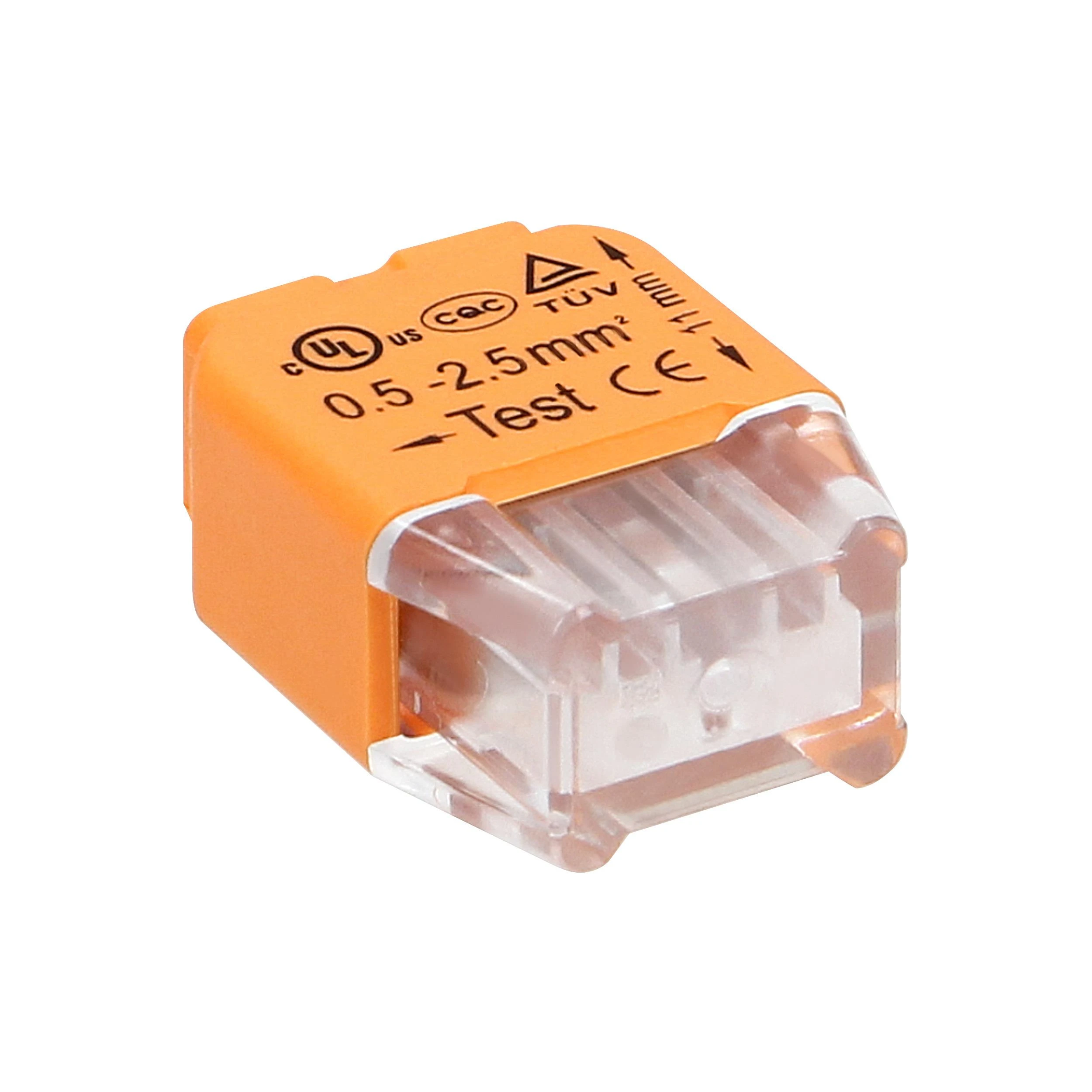 Orno Złączka 2 laidų įspaudžiama instaliacinė jungtis; 0,75–2,5 mm² laidui; IEC 300V/24A; 100 vnt.