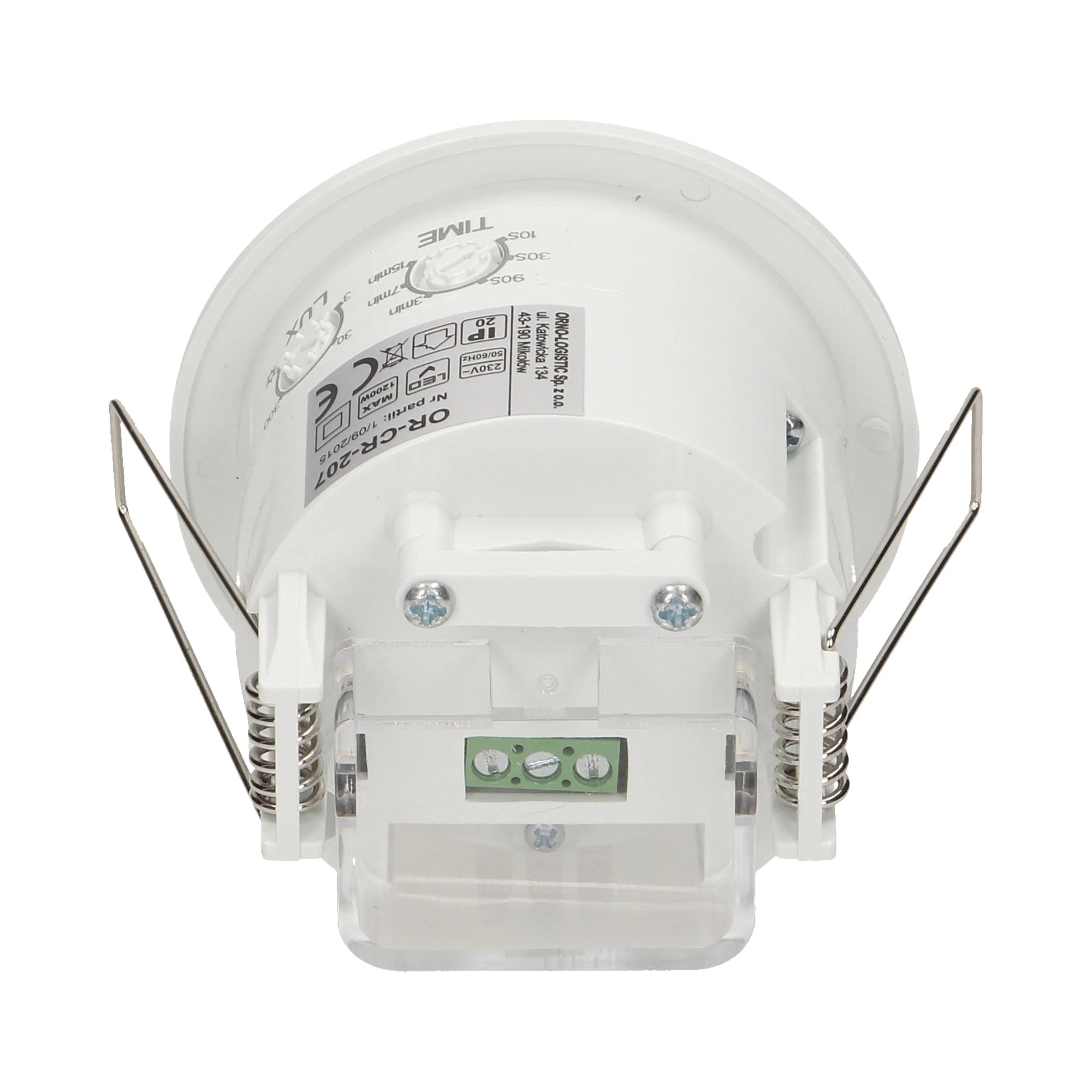 Lubinis šviestuvas LUBINIS JUDĖJIMO JUTIKLIS OR-CR-207 AC 230V ORNO