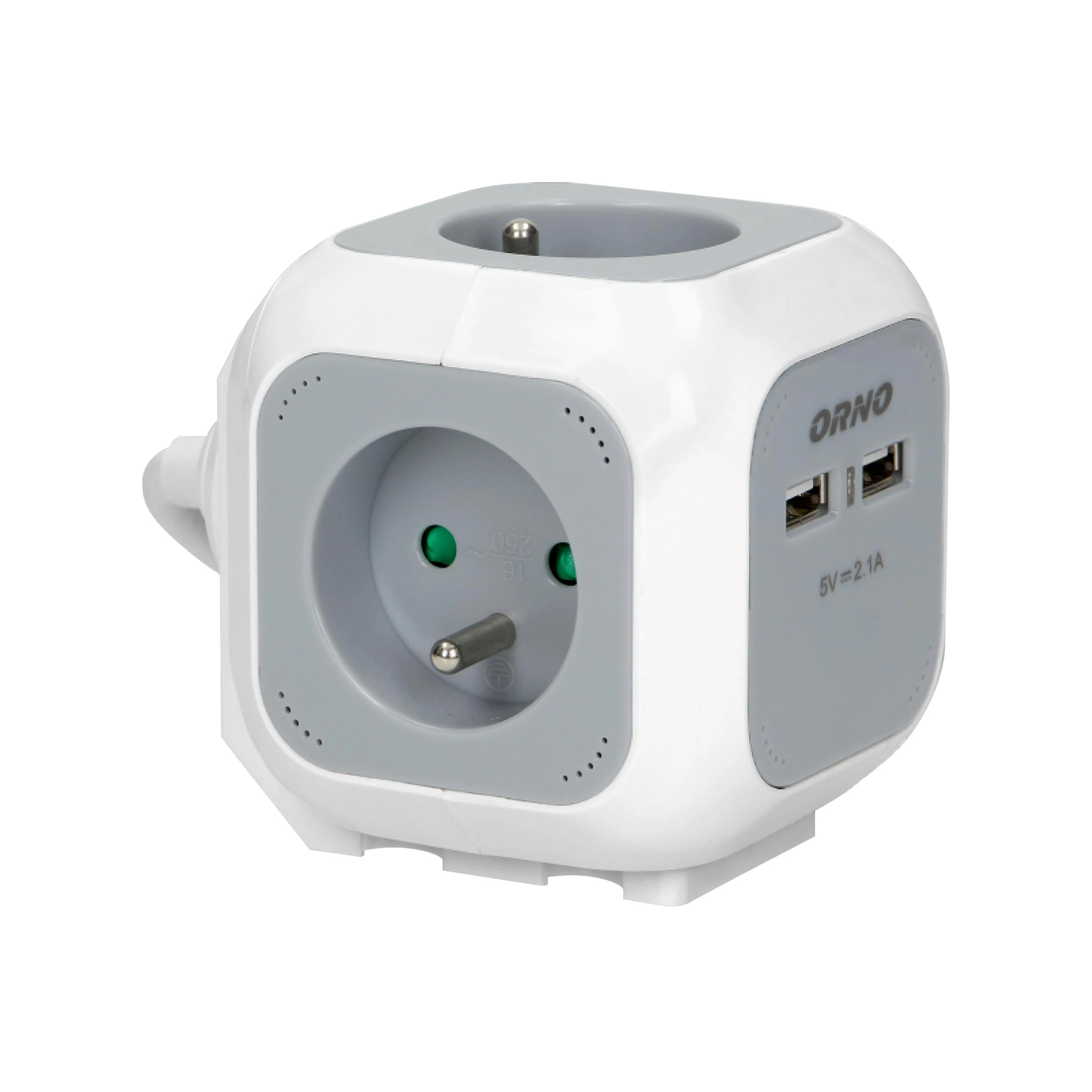 DAUGIALIZDIS LAIDO ILGIKLIS OR-AE-13144 (4 LIZDAI + 2 USB) ORNO