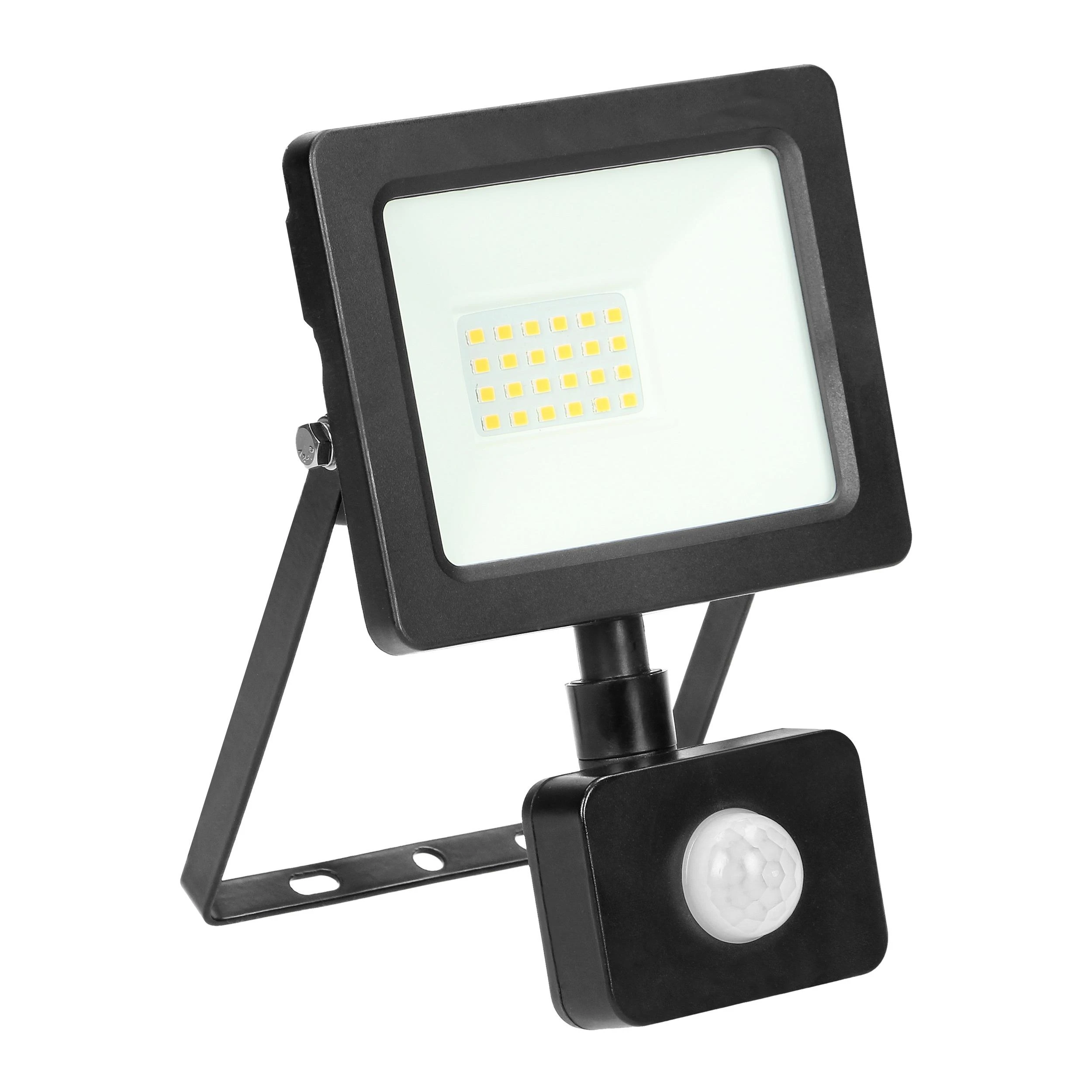 Orno ALLED 20W LED prožektorius su PIR, 1600lm, IP44, 4000K, aliuminis + stiklas