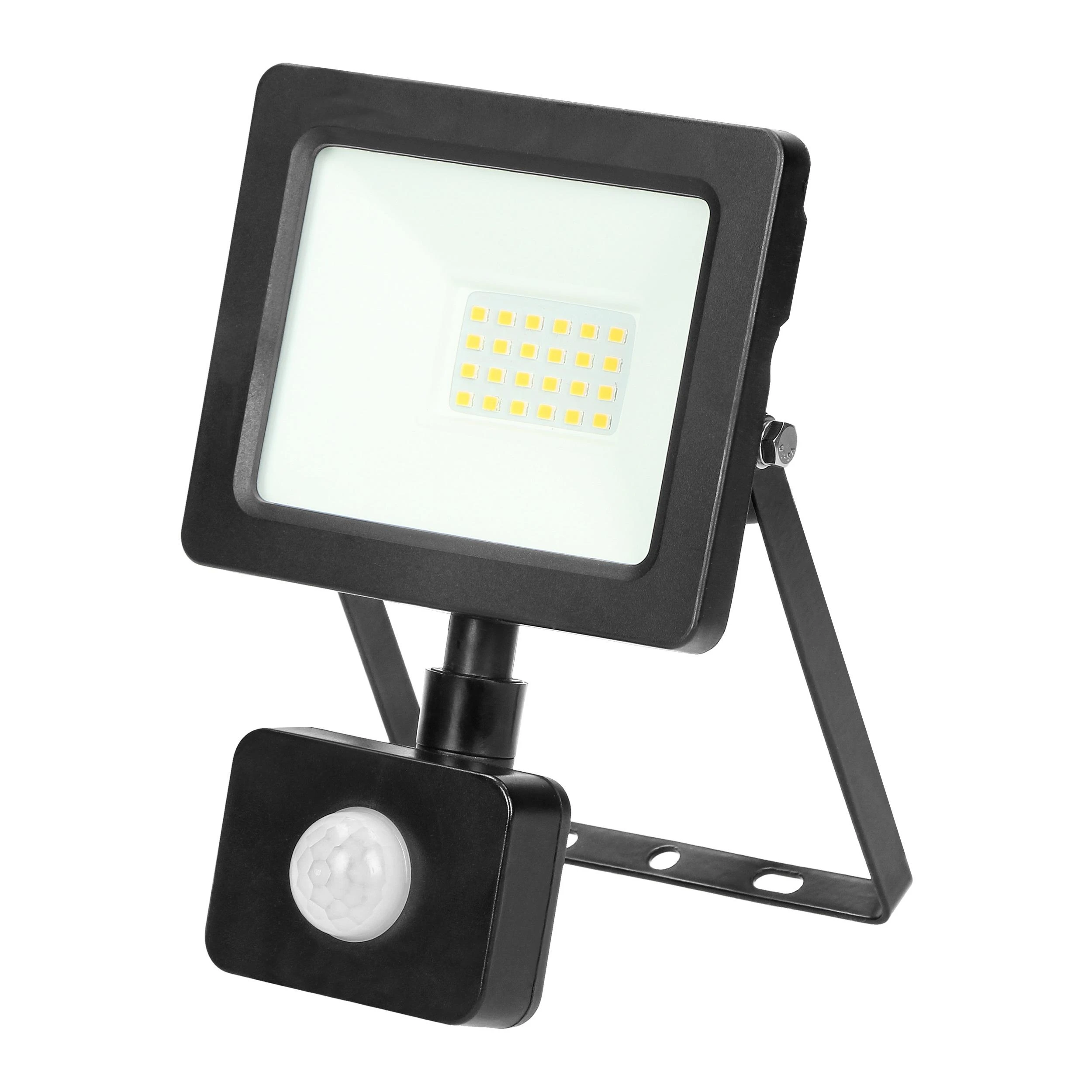 Orno ALLED 20W LED prožektorius su PIR, 1600lm, IP44, 4000K, aliuminis + stiklas