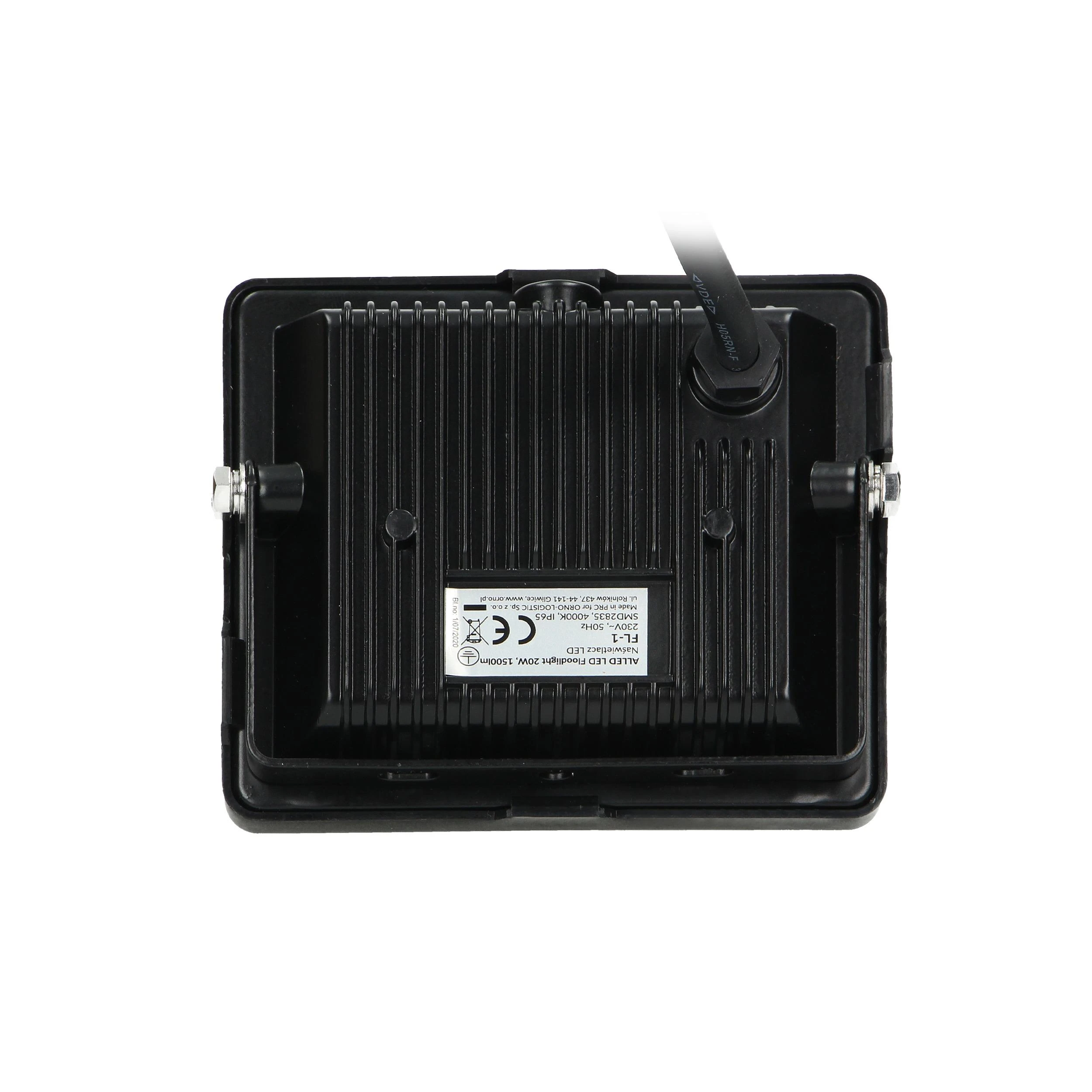 Orno ALLED 20W LED prožektorius, 1600lm, IP65, 4000K, aliuminis + stiklas