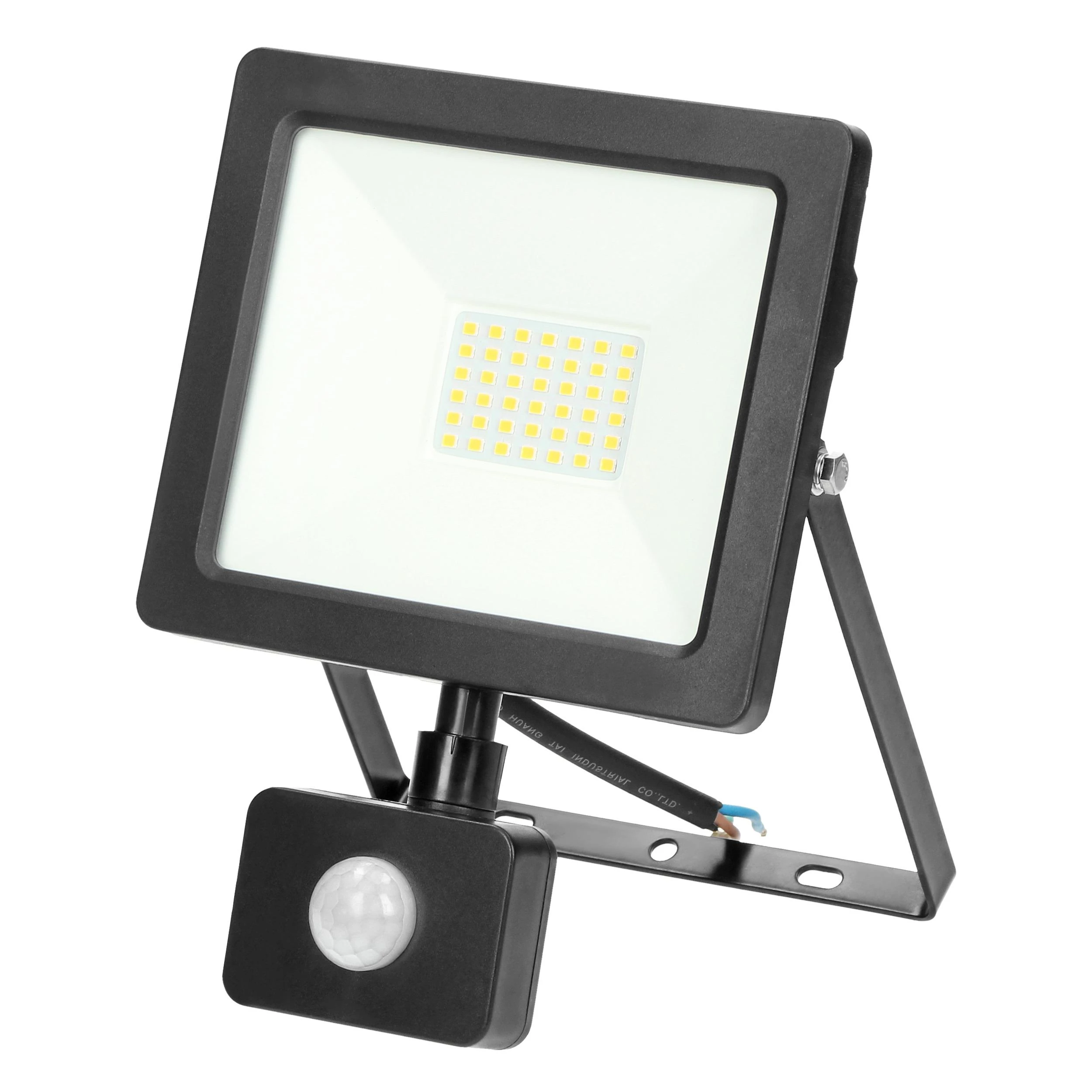 Orno ALLED 30W LED prožektorius su PIR, 2400lm, IP44, 4000K, aliuminis + stiklas