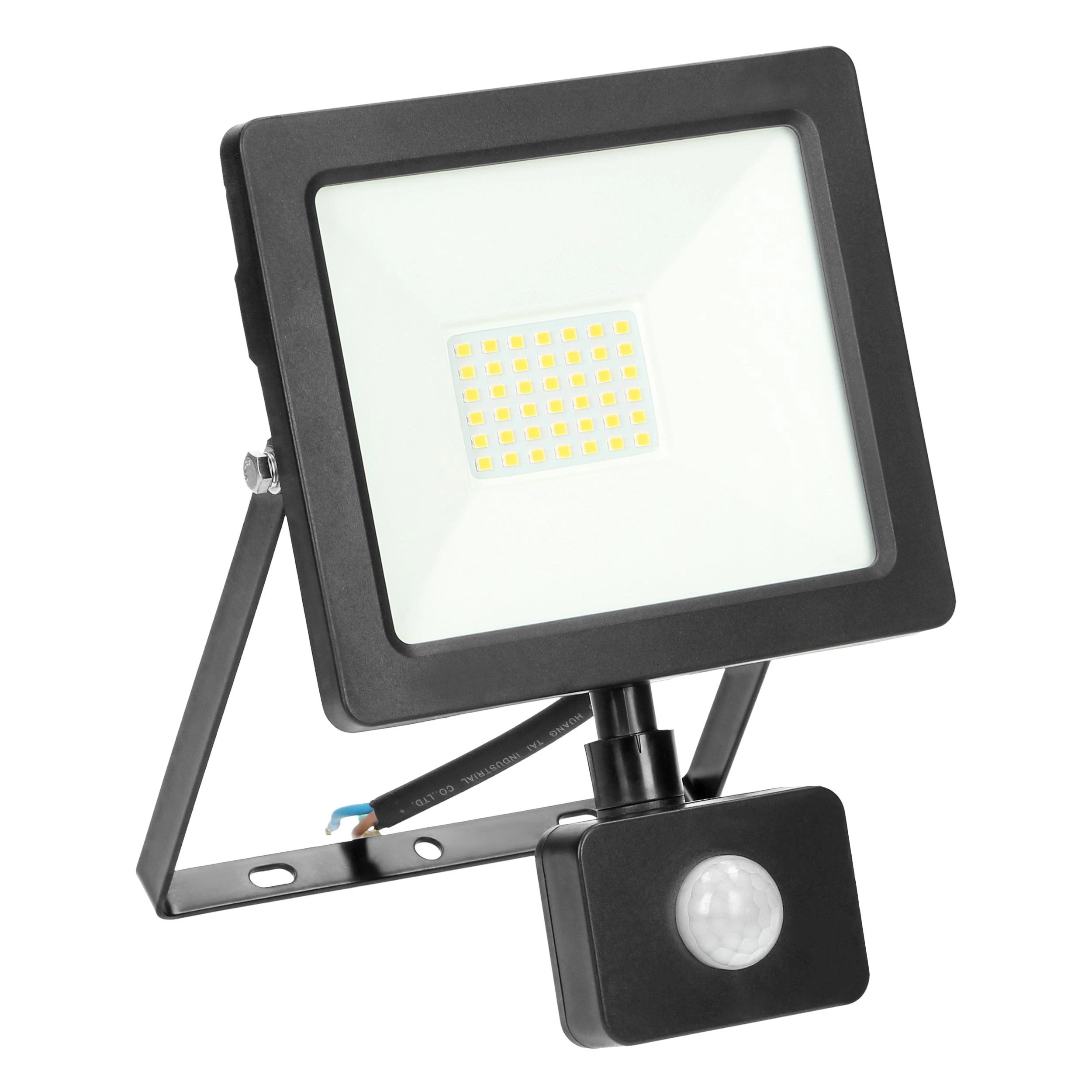 Orno ALLED 30W LED prožektorius su PIR, 2400lm, IP44, 4000K, aliuminis + stiklas