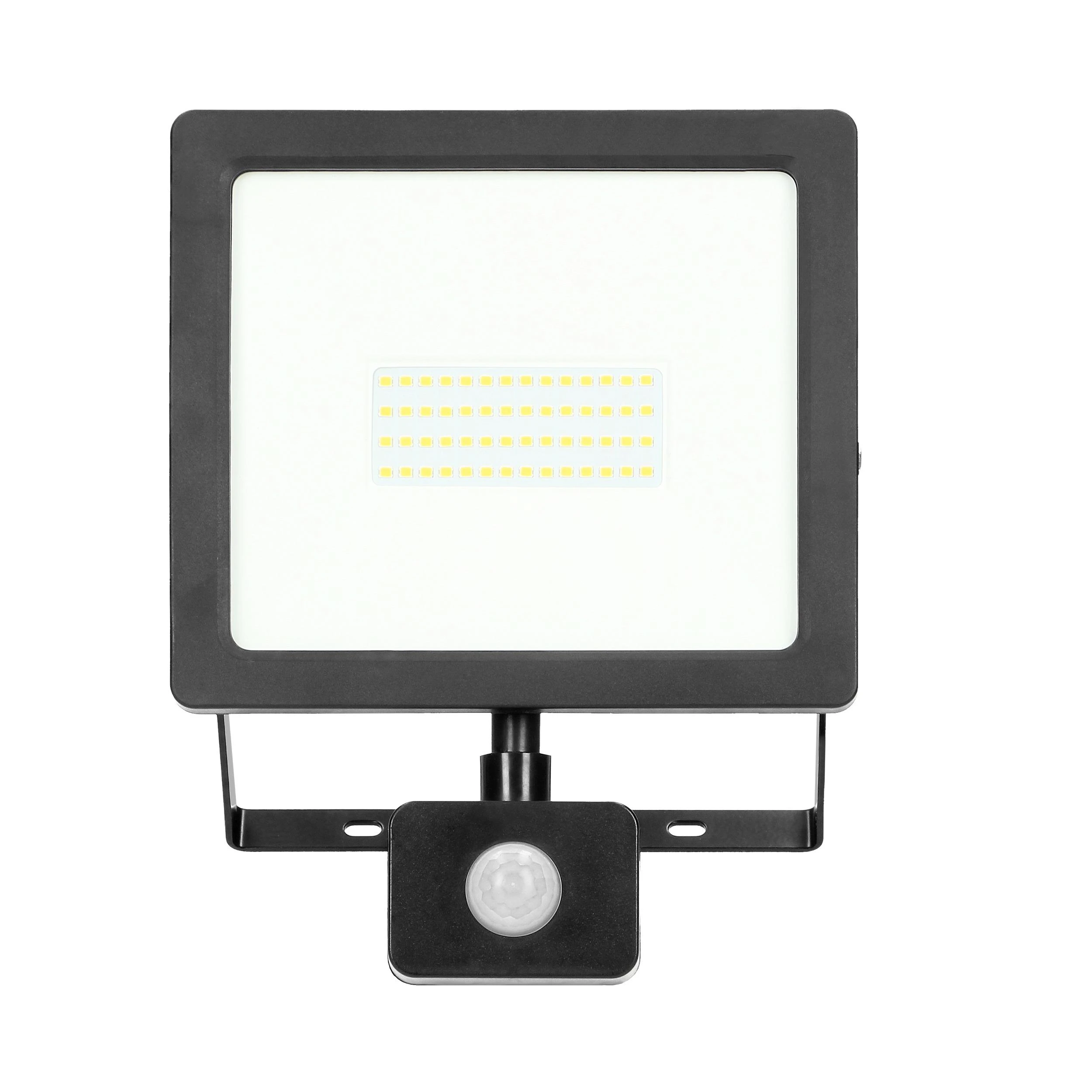 Orno ALLED 50W LED prožektorius su PIR, 4000lm, IP44, 4000K, aliuminis + stiklas