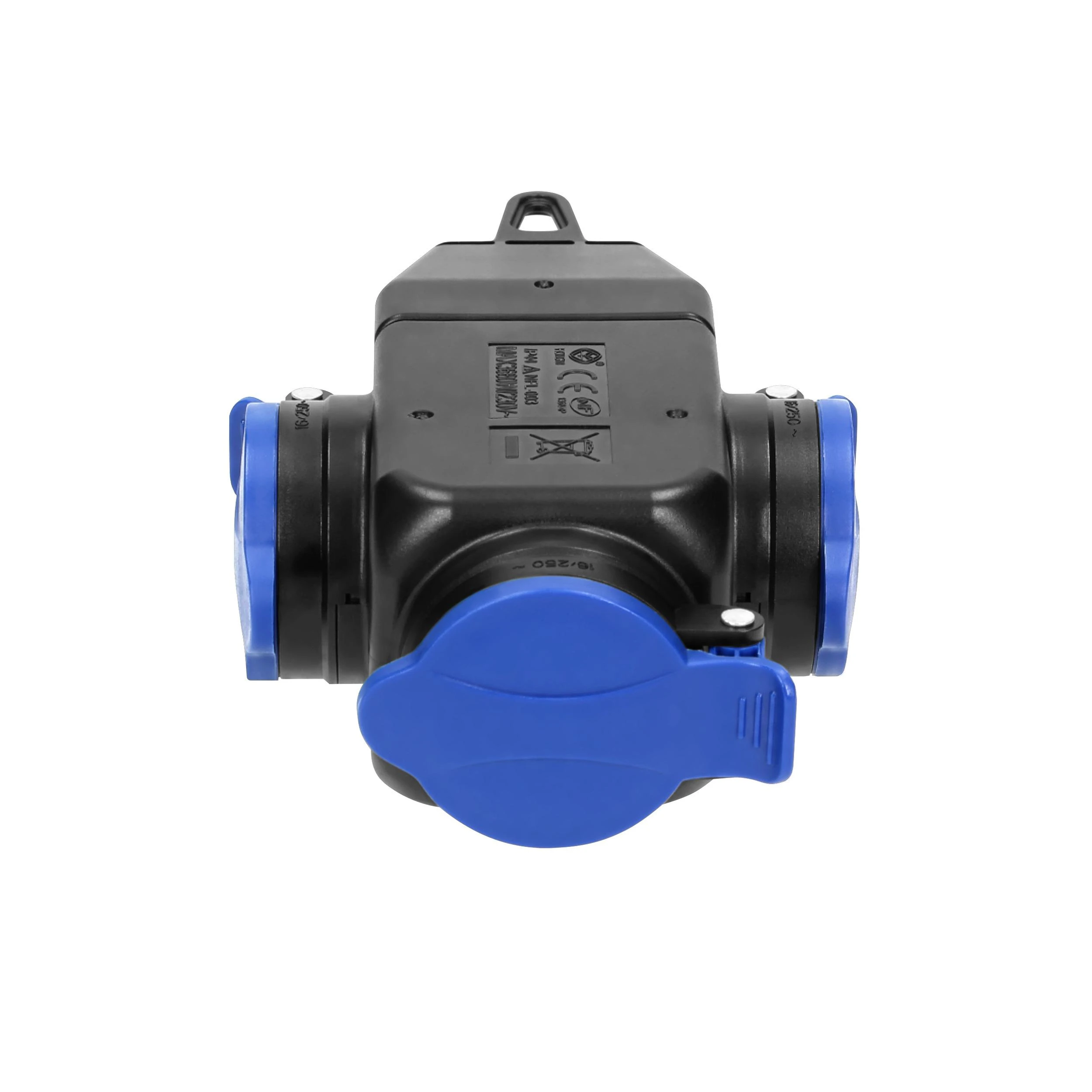 Orno Rozgałęźnik Atsparus smūgiams ir purslams, IP44, 3 lizdai 2P+Z, 16A, 230V AC