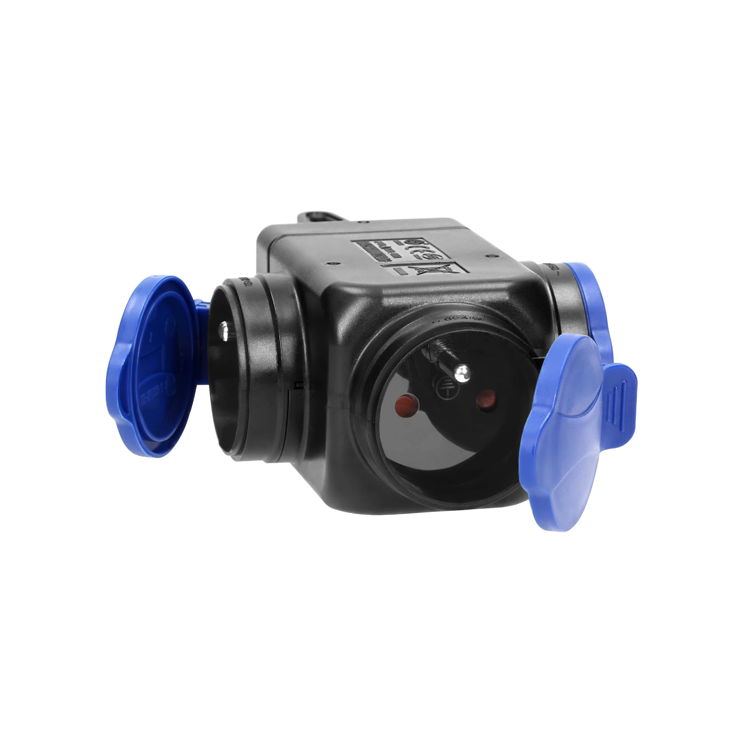 Orno Rozgałęźnik Atsparus smūgiams ir purslams, IP44, 3 lizdai 2P+Z, 16A, 230V AC
