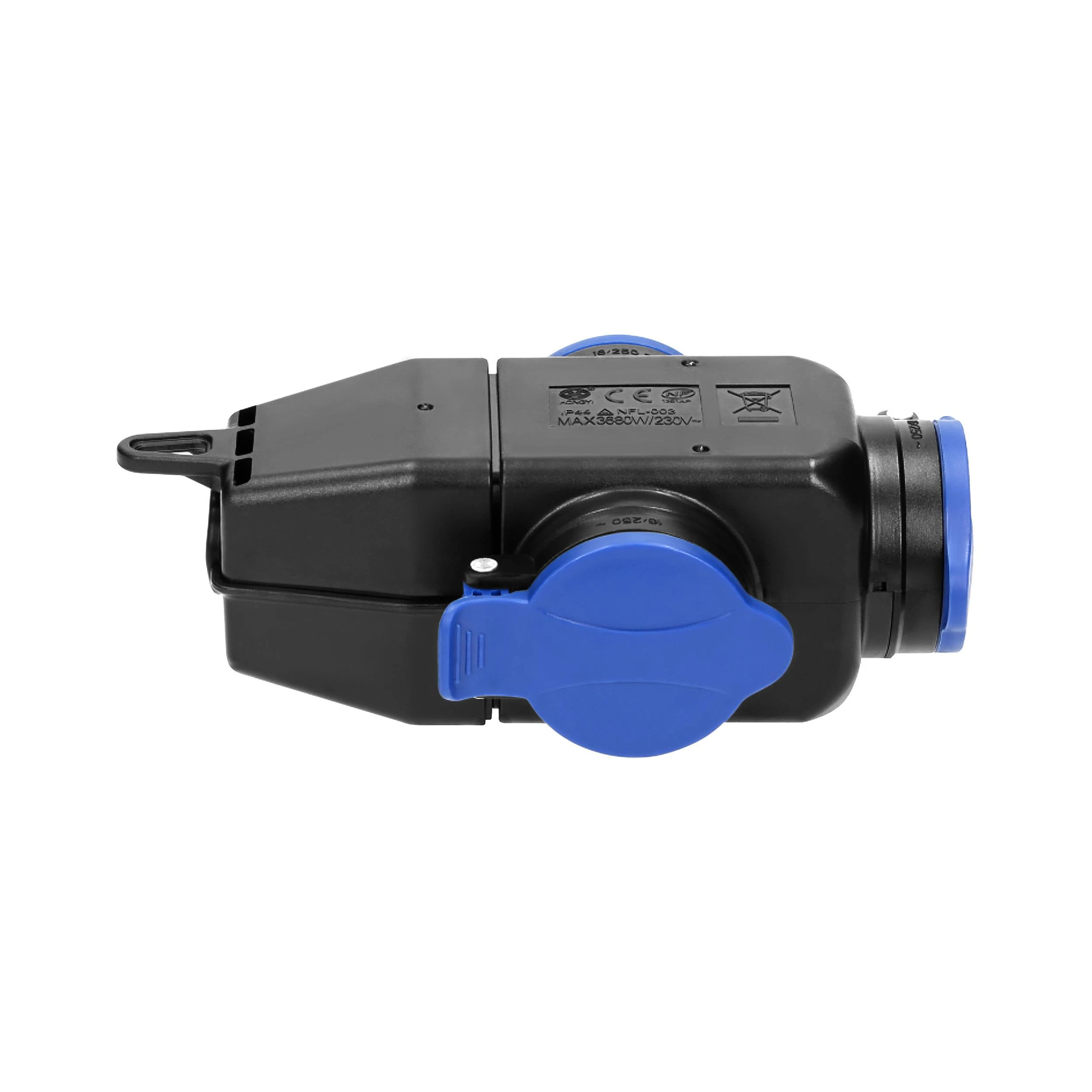 Orno Rozgałęźnik Atsparus smūgiams ir purslams, IP44, 3 lizdai 2P+Z, 16A, 230V AC