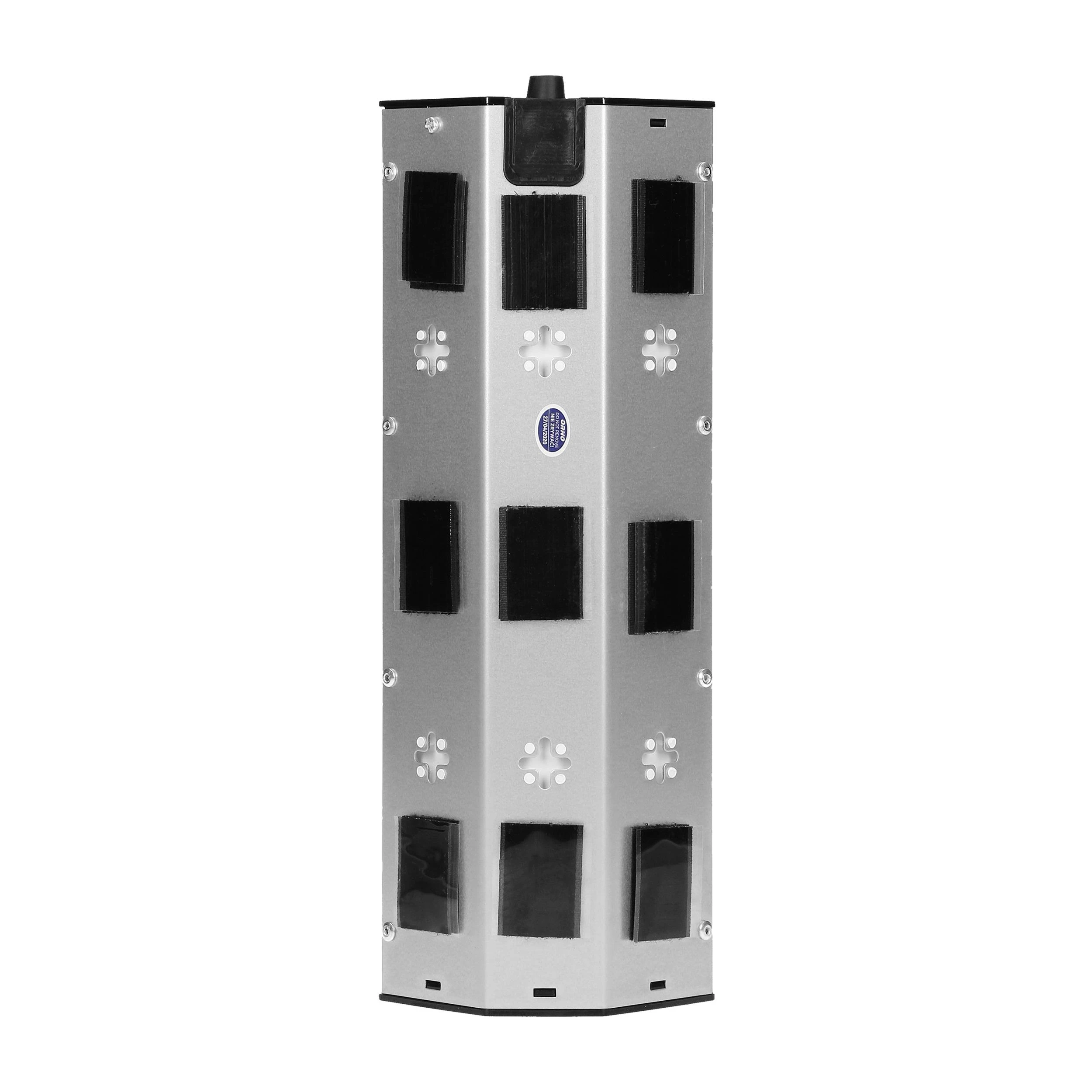 Orno Lizdas Baldai, virtuvės lizdas, tvirtinamas Velcro juosta, su USB įkrovikliu - 3x2P+Z, 2xUSB, INOX.