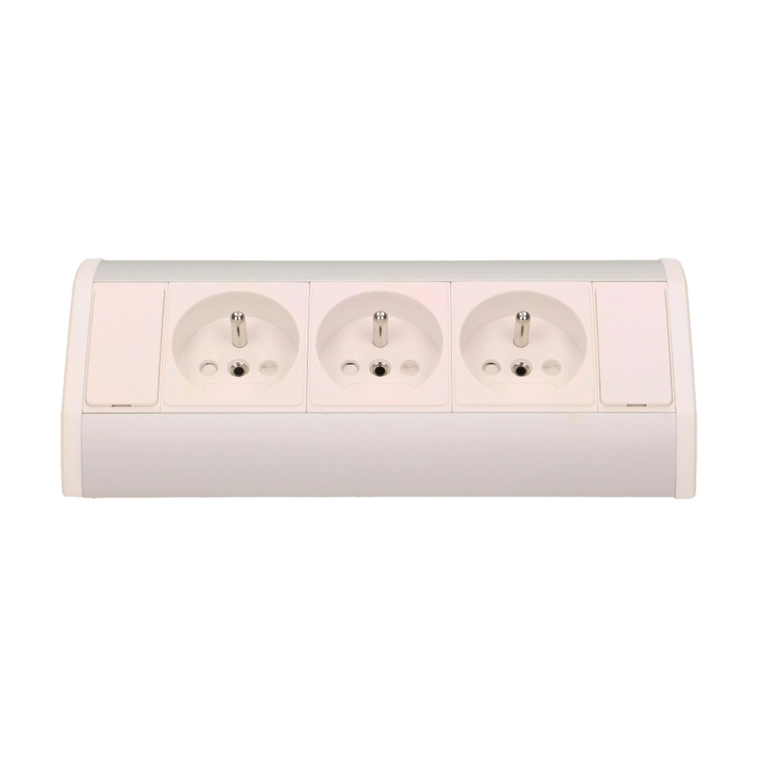 Orno Lizdas Baldinis lizdas 3x2P+Z, baltas-sidabrinis