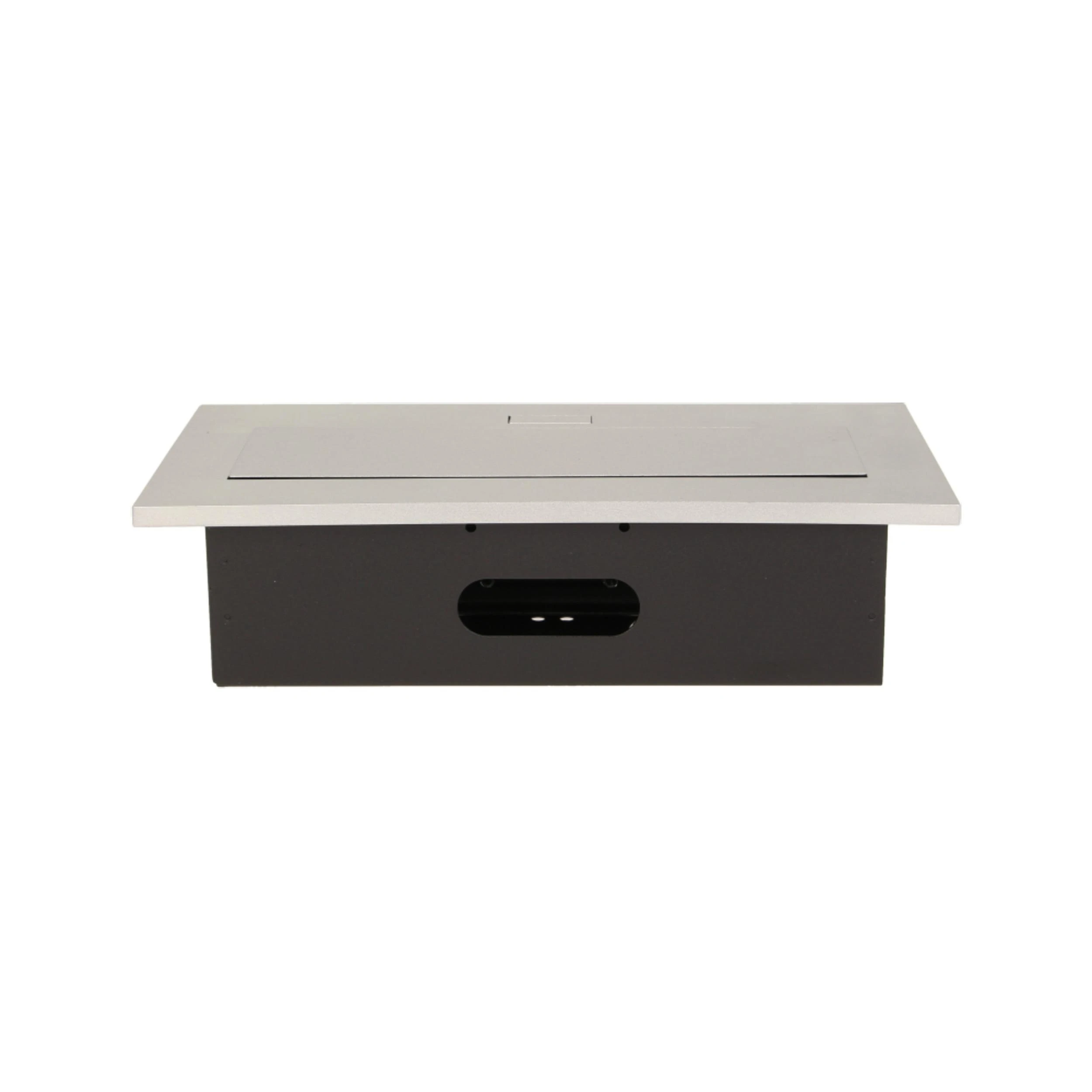 Orno Lizdas Baldinis lizdas, įleidžiamas į stalviršį, su storu kraštu, 2x2P+Z, 3 USB prievadai, sidabrinis