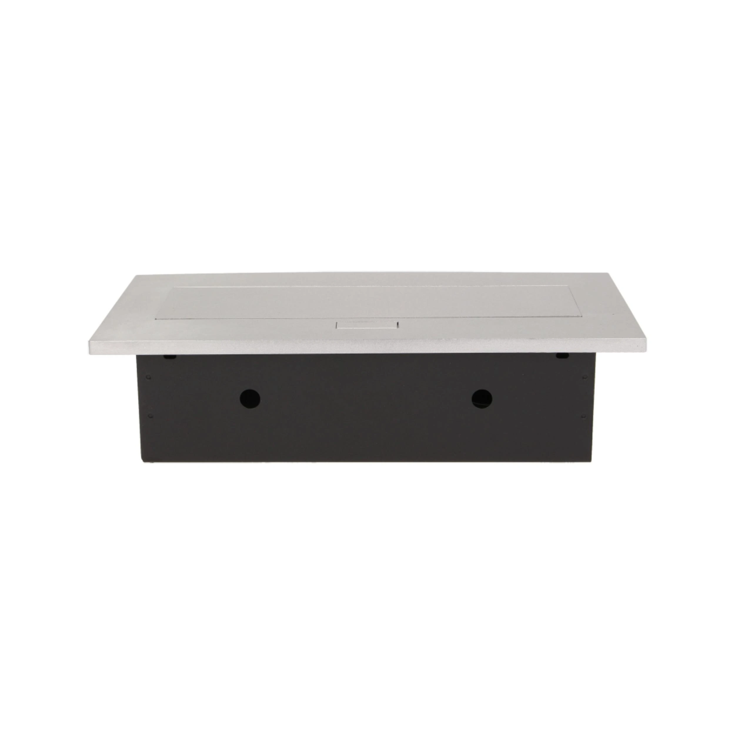 Orno Lizdas Baldinis lizdas, įleidžiamas į stalviršį, su storu kraštu, 2x2P+Z, 3 USB prievadai, sidabrinis