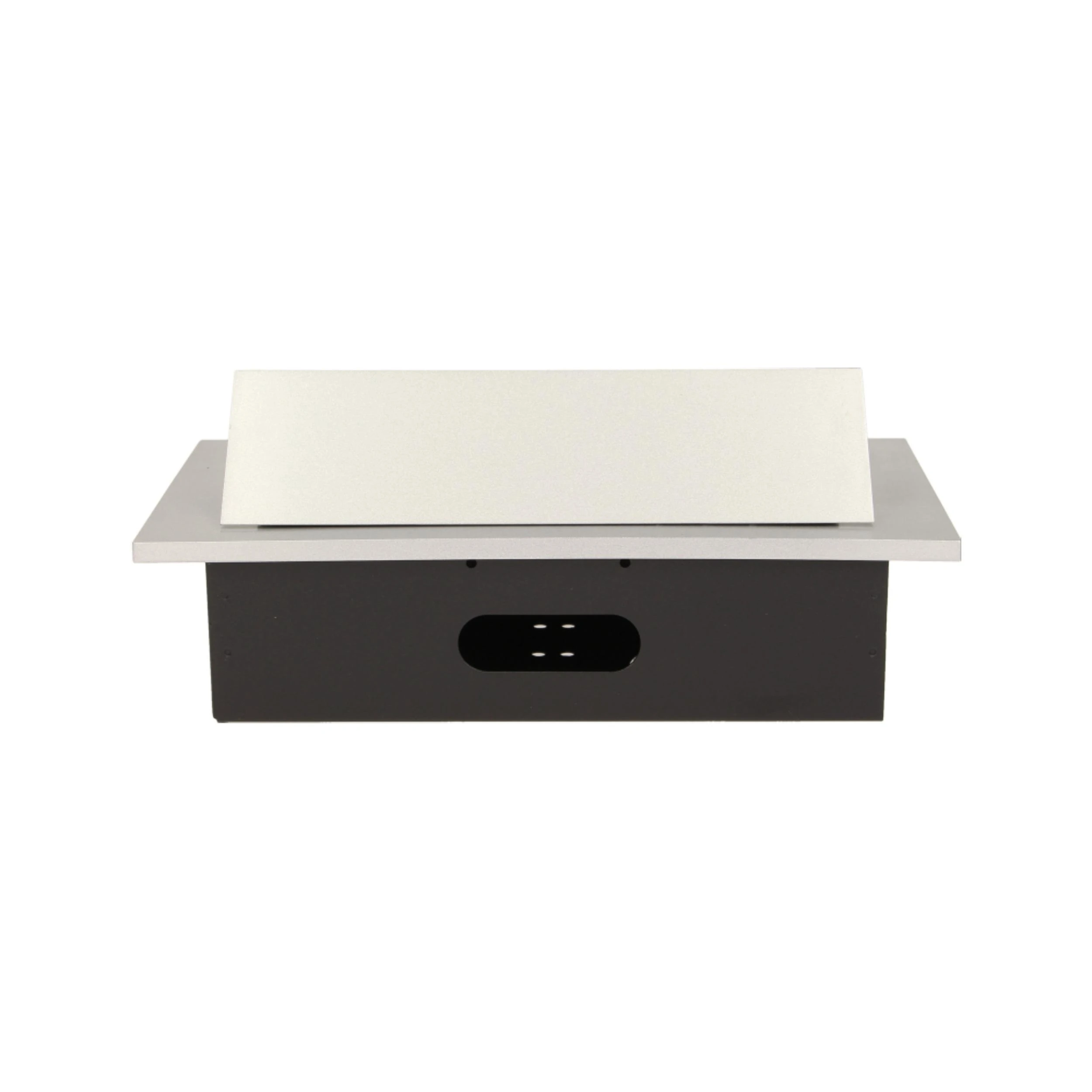 Orno Lizdas Baldinis lizdas, įleidžiamas į stalviršį, su storu kraštu, 2x2P+Z, 3 USB prievadai, sidabrinis