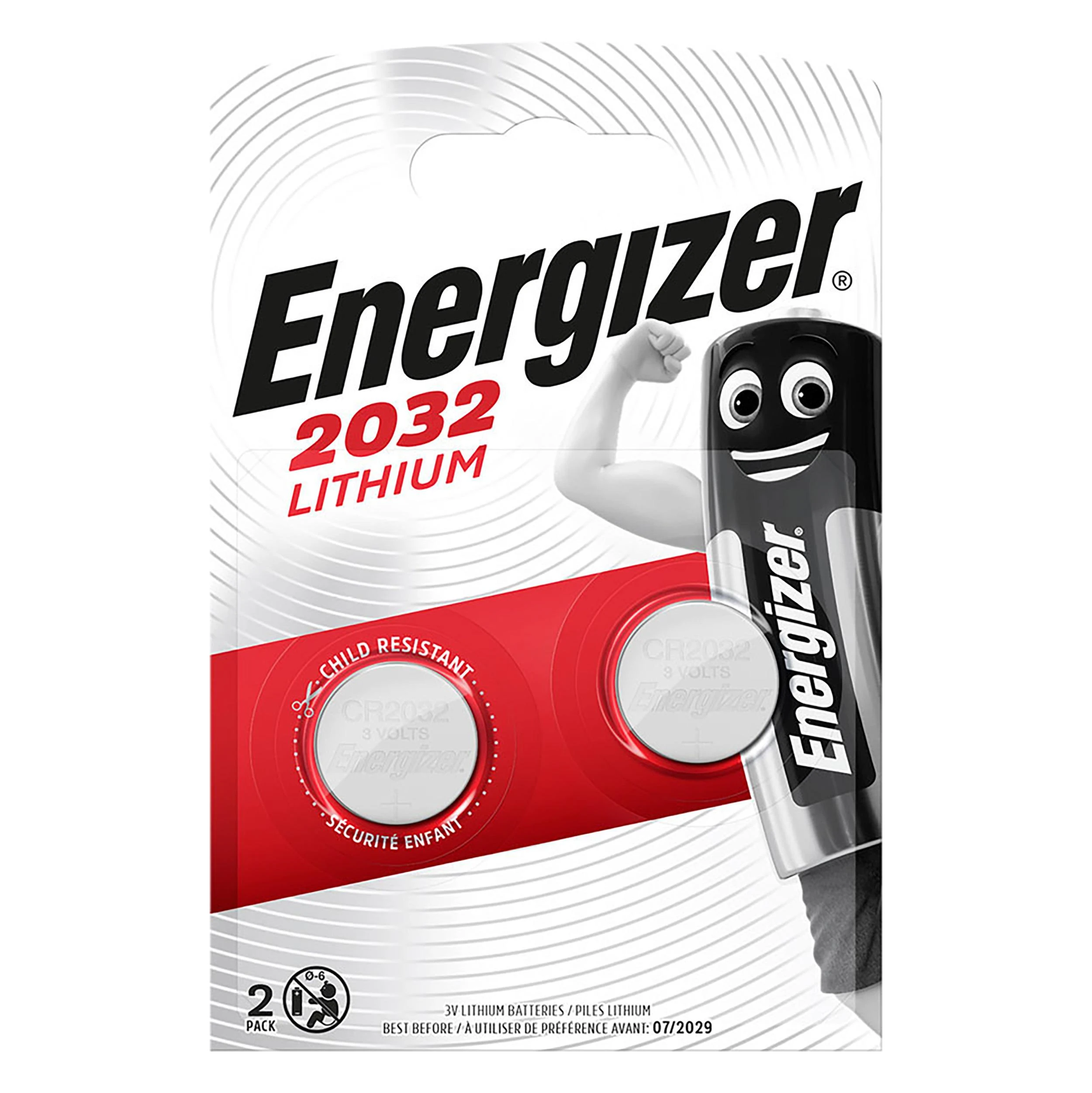 ENERGIZER LITHIUM CR2032 2PK