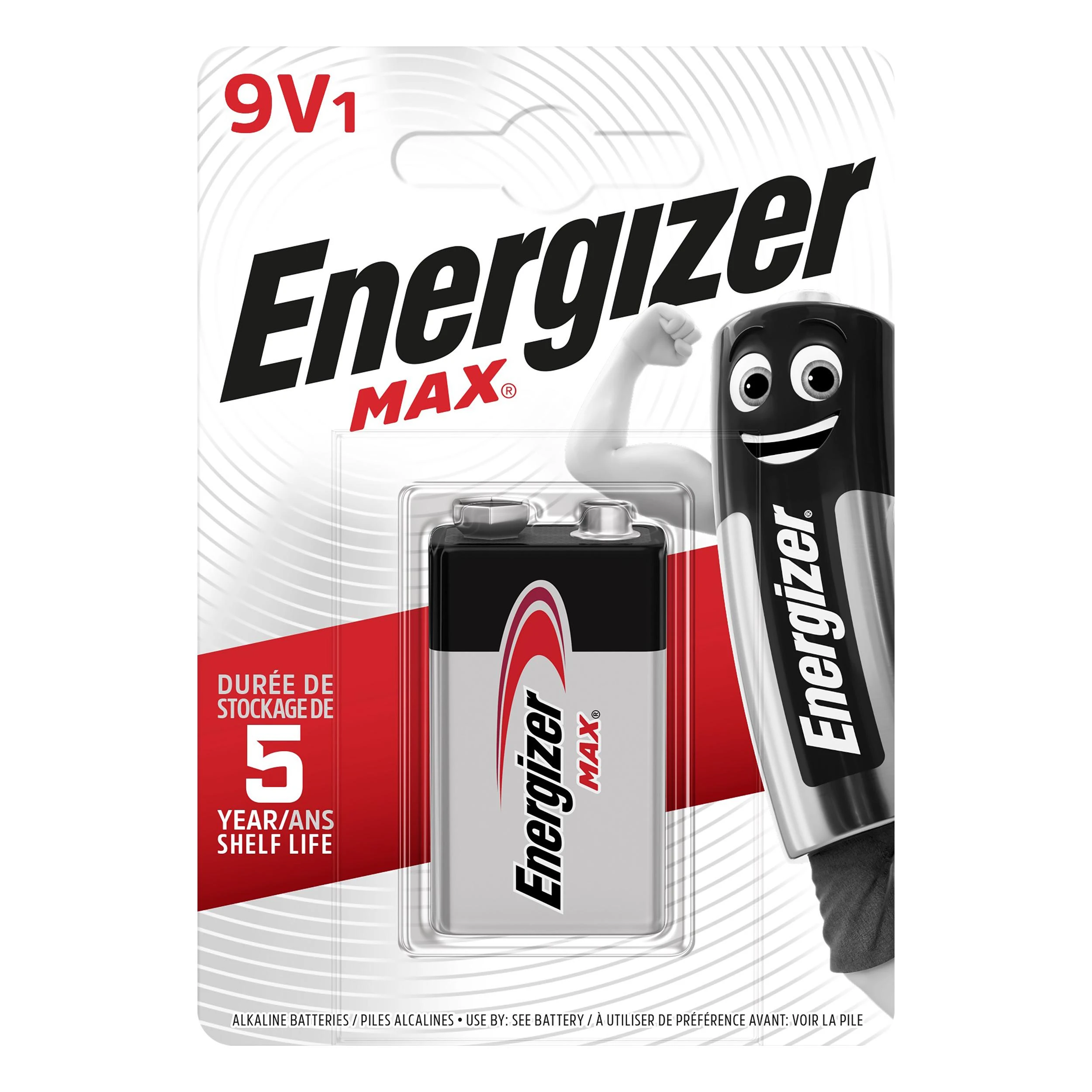 Baterija - Energizer 9V Max PowerSeal Technologija, 5 Metų Energijos Išlaikymas