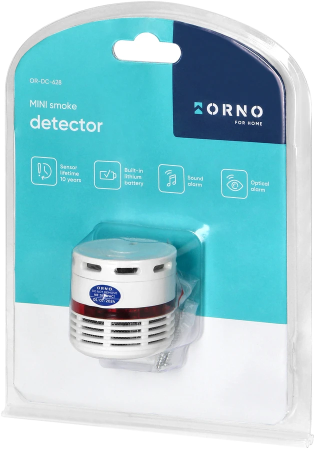 ORNO DŪMŲ DETEKTORIUS MINI SU INTEGRUOTA Akumuliatoriumi