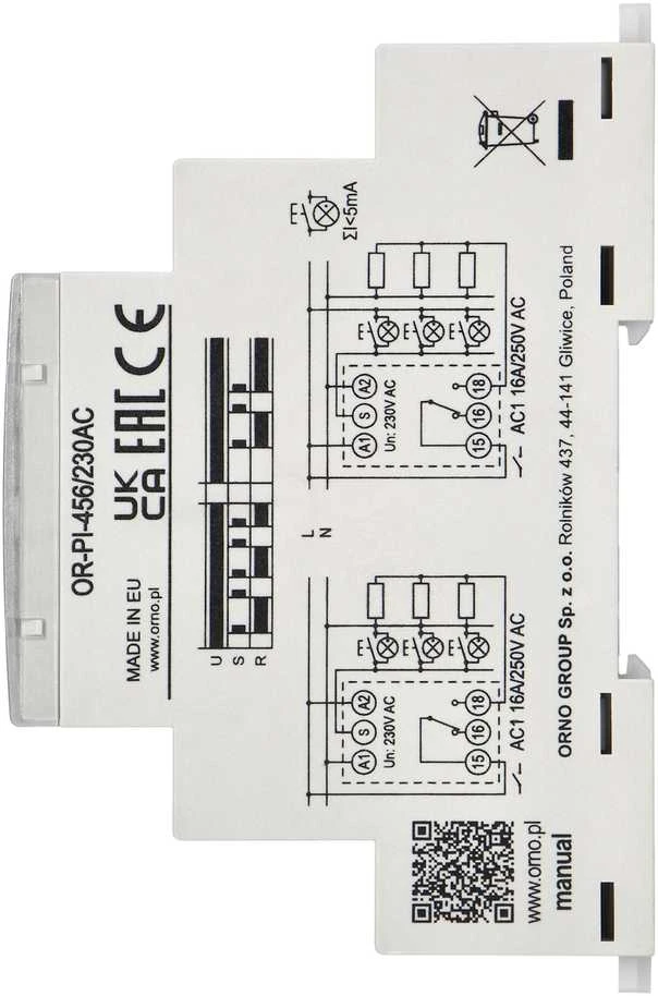 SIŲSTUVAS OR-PI-456/230AC ORNO