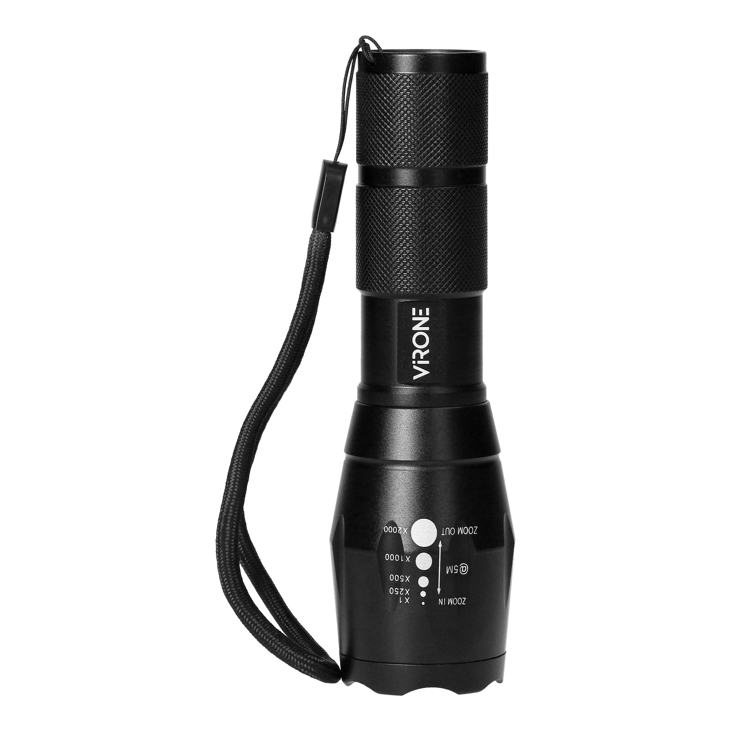 Latarka, Žibintuvėlis, CREE 10W LED žibintuvėlis su priartinimu, 800lm, 3 x AAA, aliuminio konstrukcija