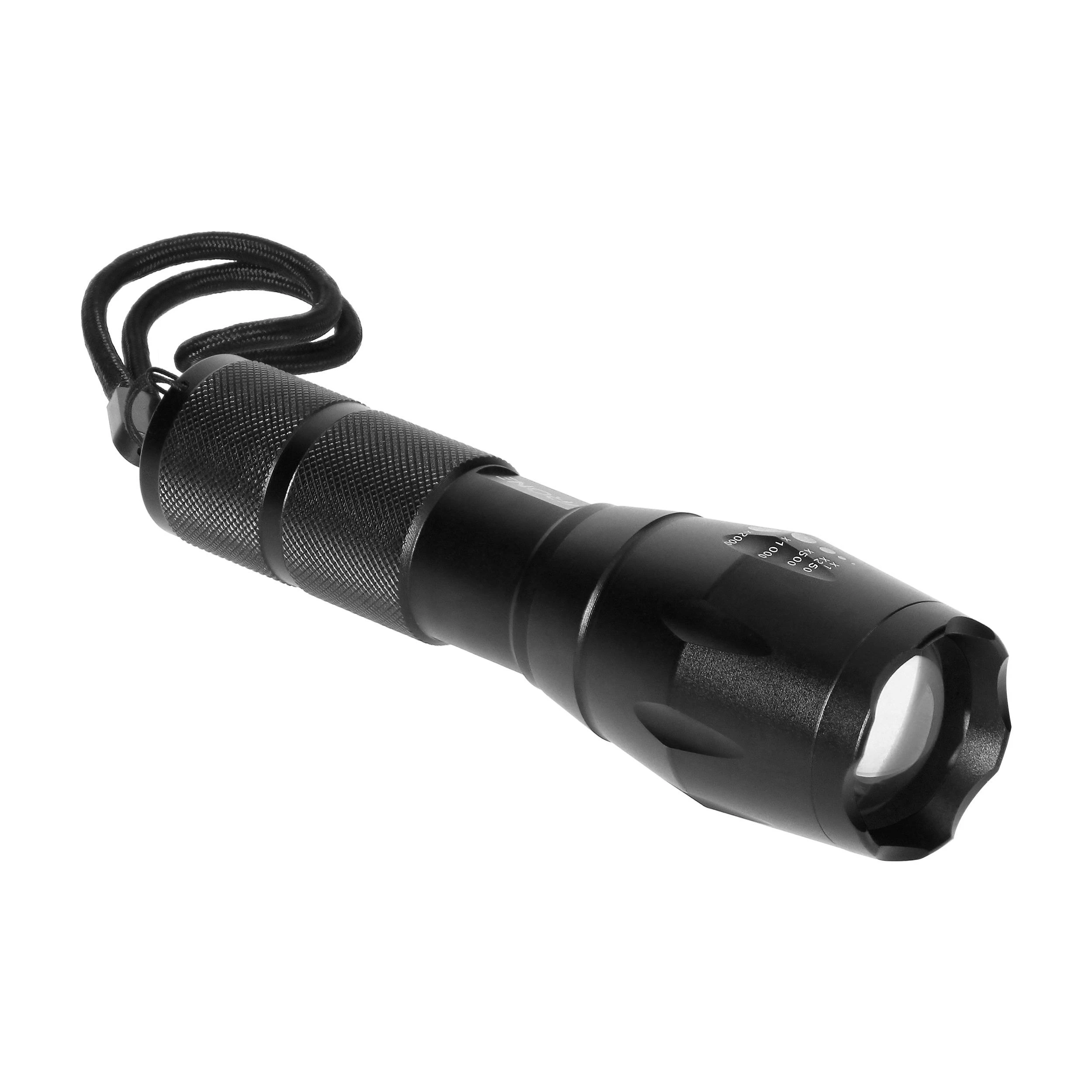 Latarka, Žibintuvėlis, CREE 10W LED žibintuvėlis su priartinimu, 800lm, 3 x AAA, aliuminio konstrukcija