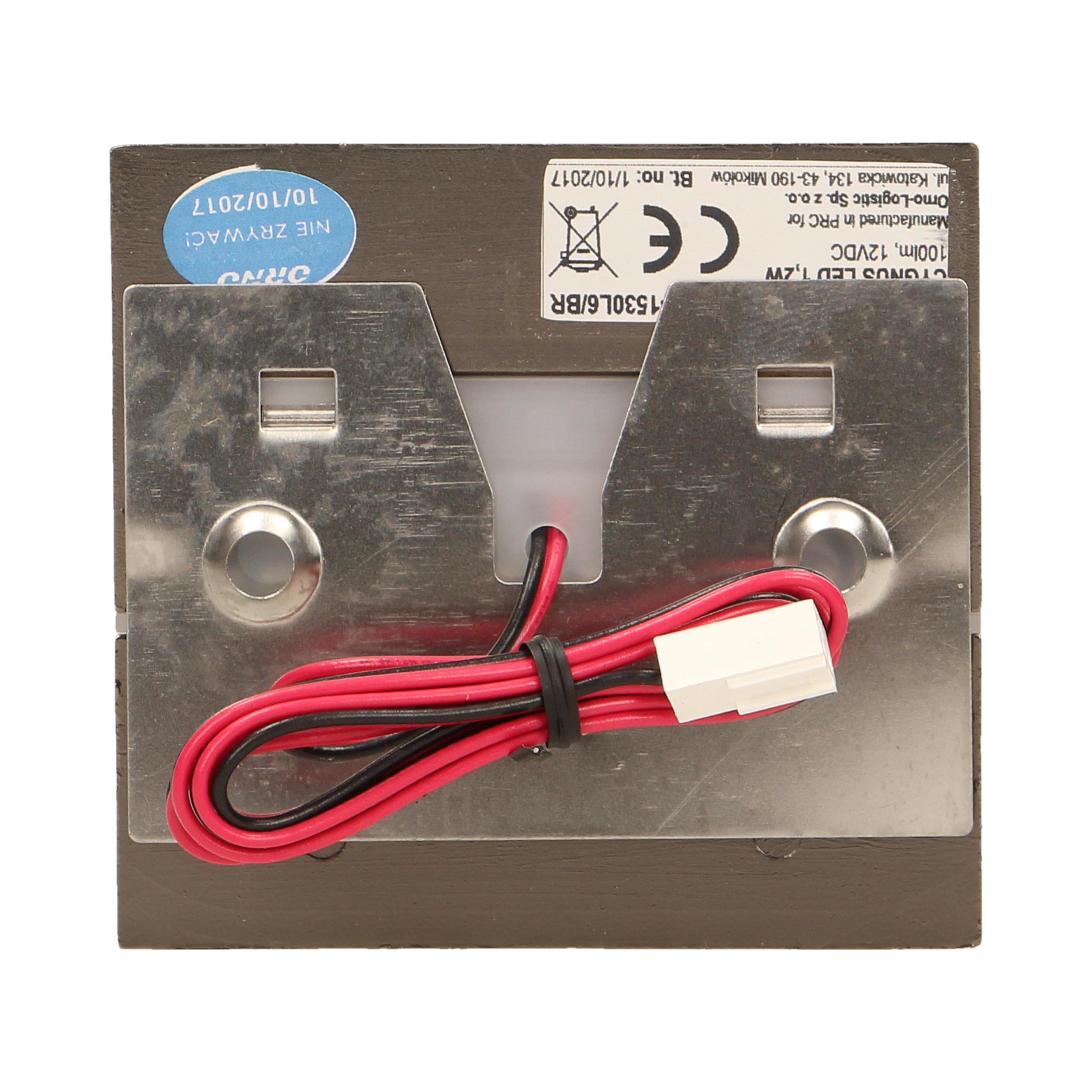 Orno CYGNUS LED 1.2W, paviršinis laiptinės šviestuvas, 12V DC, 100lm, 6000K, žalvaris
