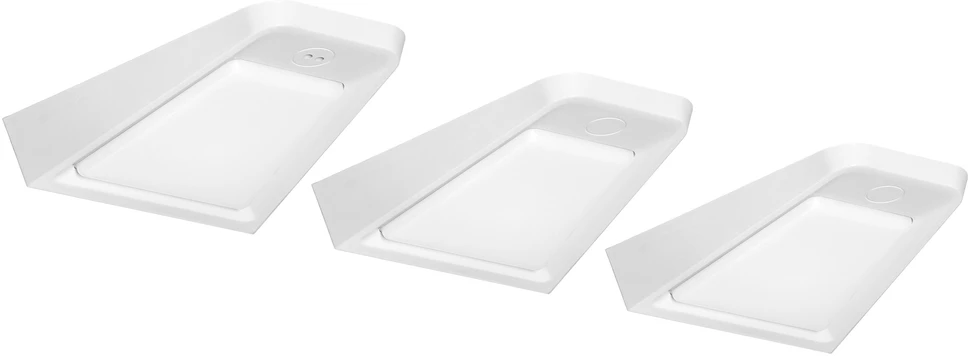Orno DIKI rinkinys 3 LED lempos po spintele, 3x2W, 4000K, su bekontakčiu jungikliu, balta