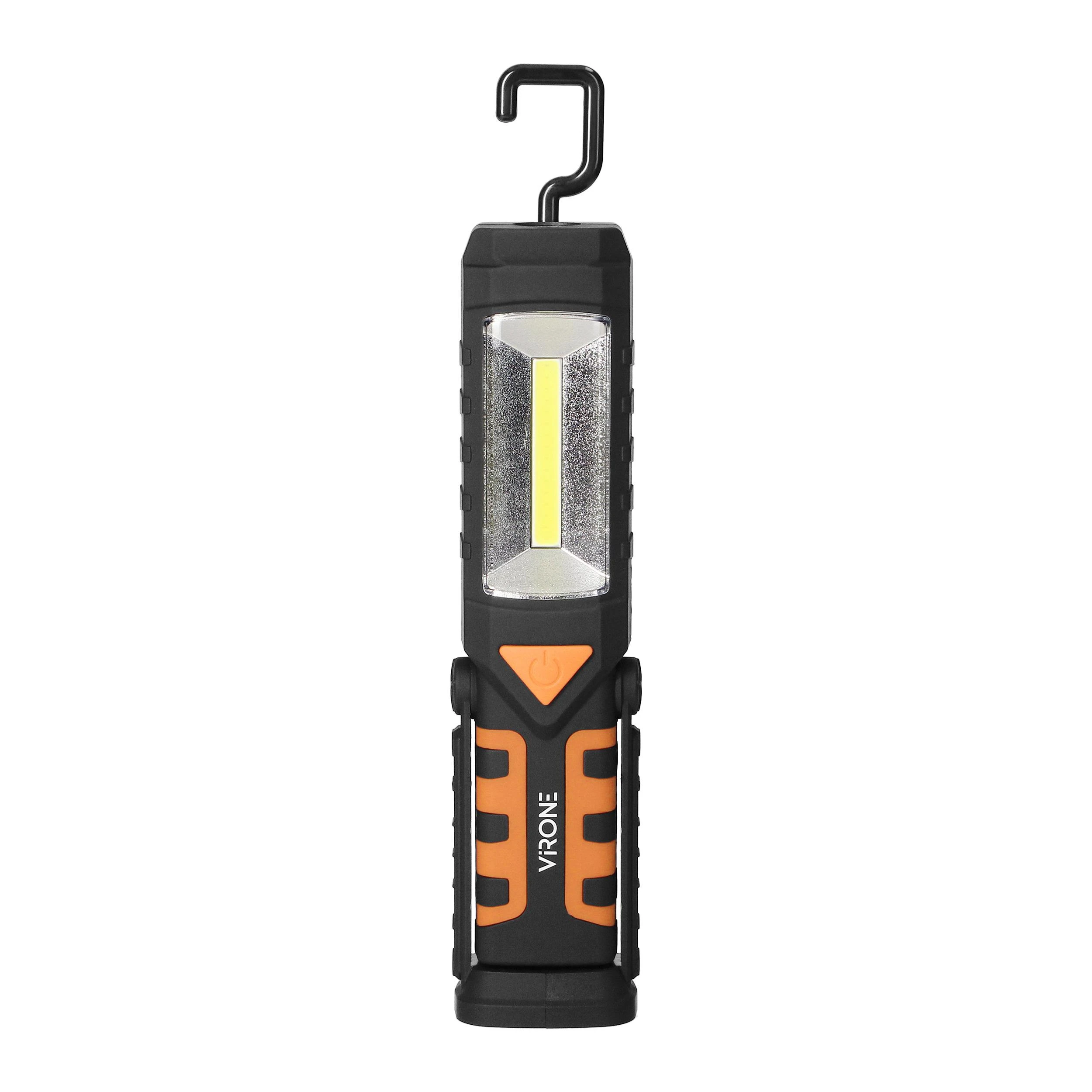 Orno LED COB 3W+1W dirbtuvinis žibintuvėlis su 1200mAh akumuliatoriumi ir powerbank funkcija