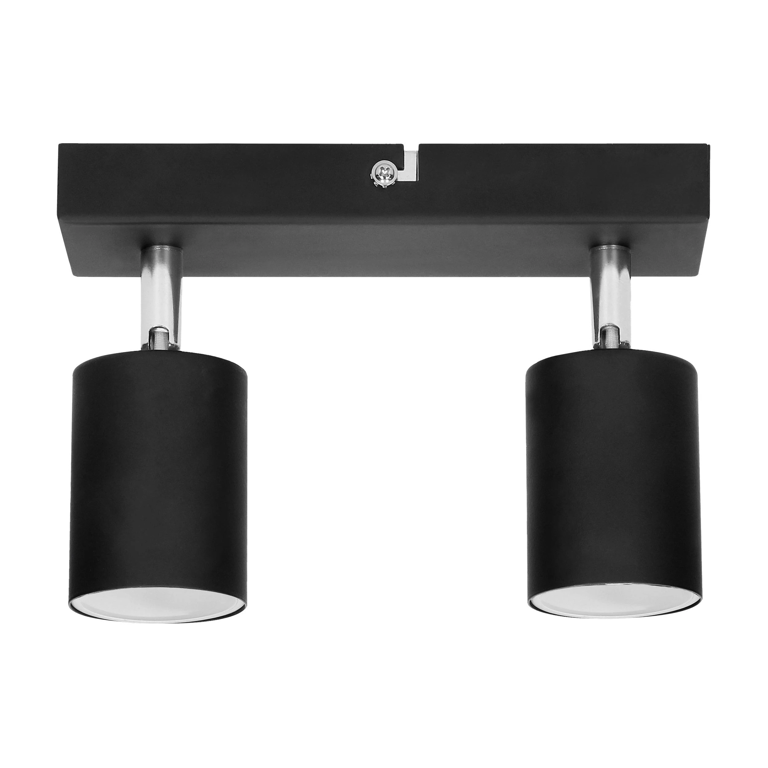 Sieninis šviestuvas Orno DOA SP 2, sieninis-lubinis šviestuvas, GU10, maks. 2x7W, IP20, juodas