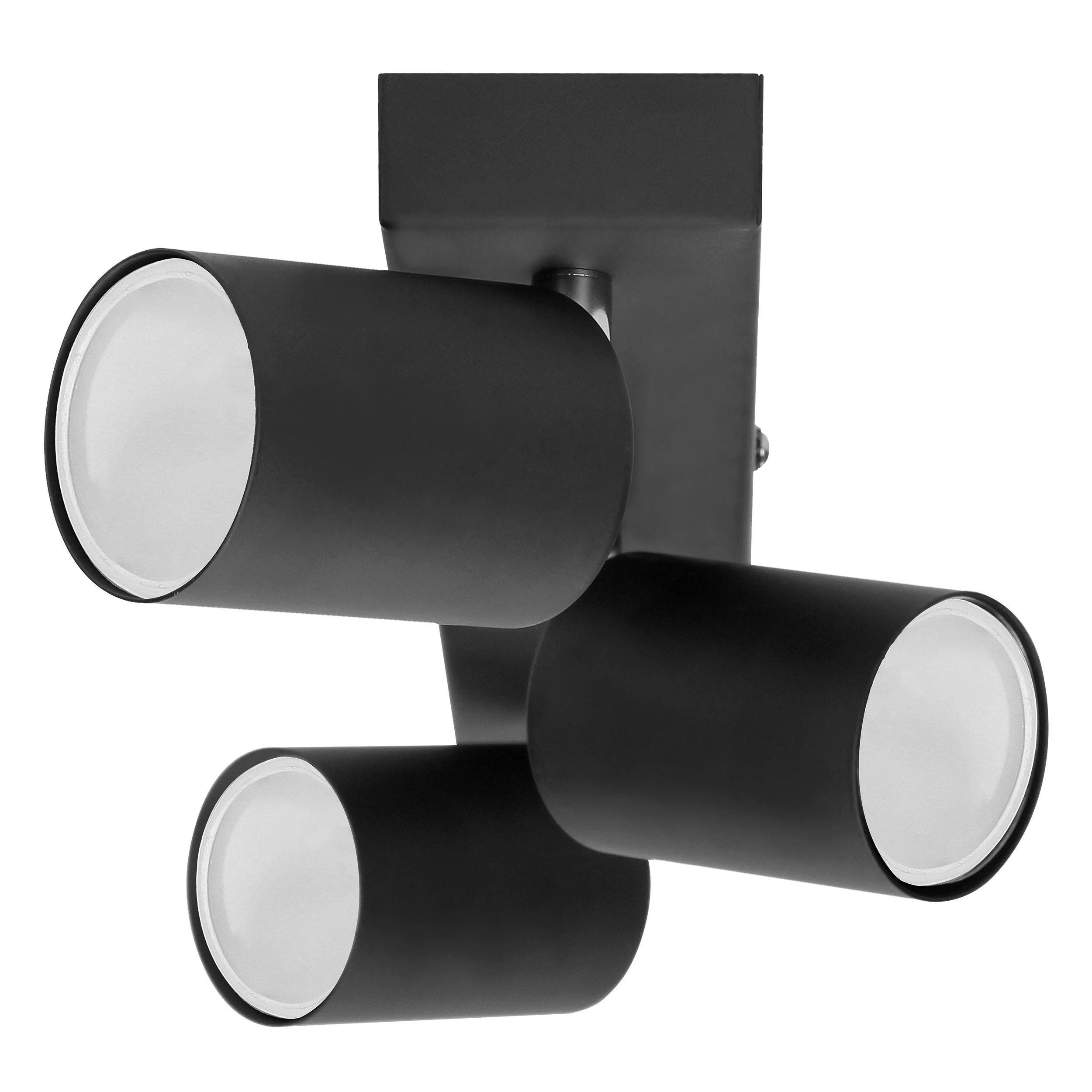 Sieninis šviestuvas Orno DOA SP 3, sieninis-lubinis šviestuvas, GU10, maks. 3x7W, IP20, juodas