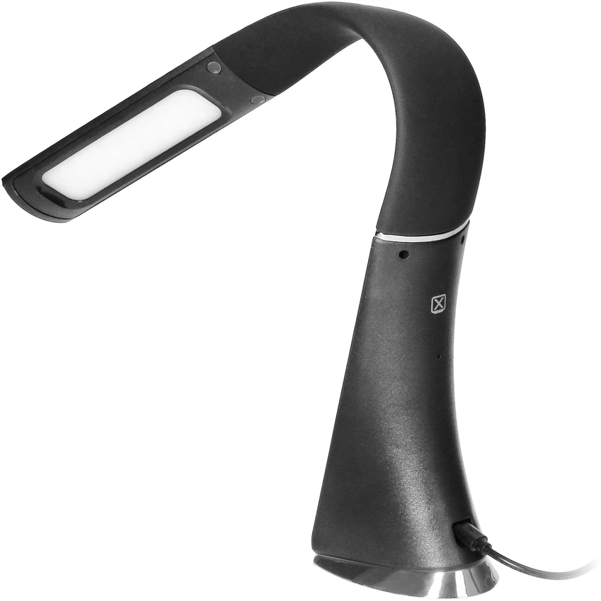 Orno DOLOMIT LED 5W, stalinė lempa su žadintuvu, 300lm, 4000K, juoda