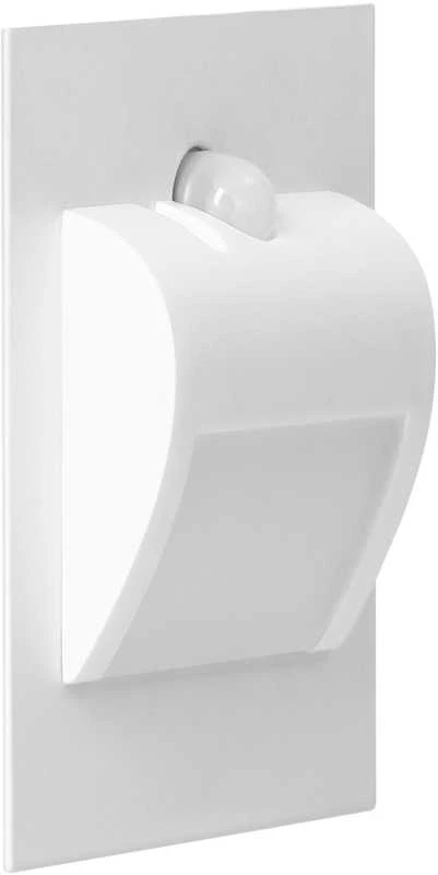 Orno DRACO LED NEW 1.5W, įleidžiamas laiptų šviestuvas, 12VDC, 30lm, 3000K, baltas, judesio ir prieblandos jutiklis