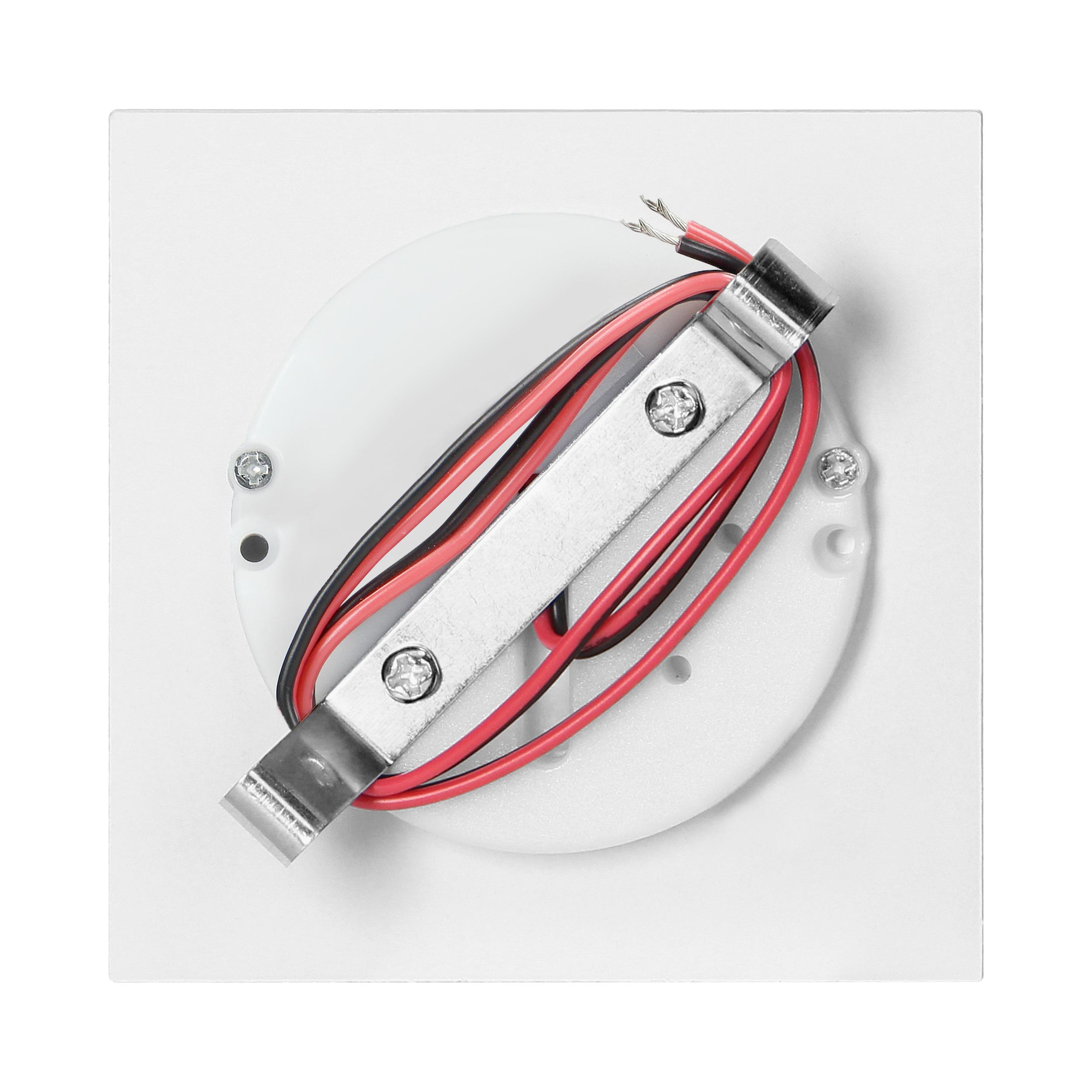 Orno DRACO LED NEW 1.5W, įleidžiamas laiptų šviestuvas, 12VDC, 30lm, 3000K, baltas, inovatyvus tvirtinimo būdas