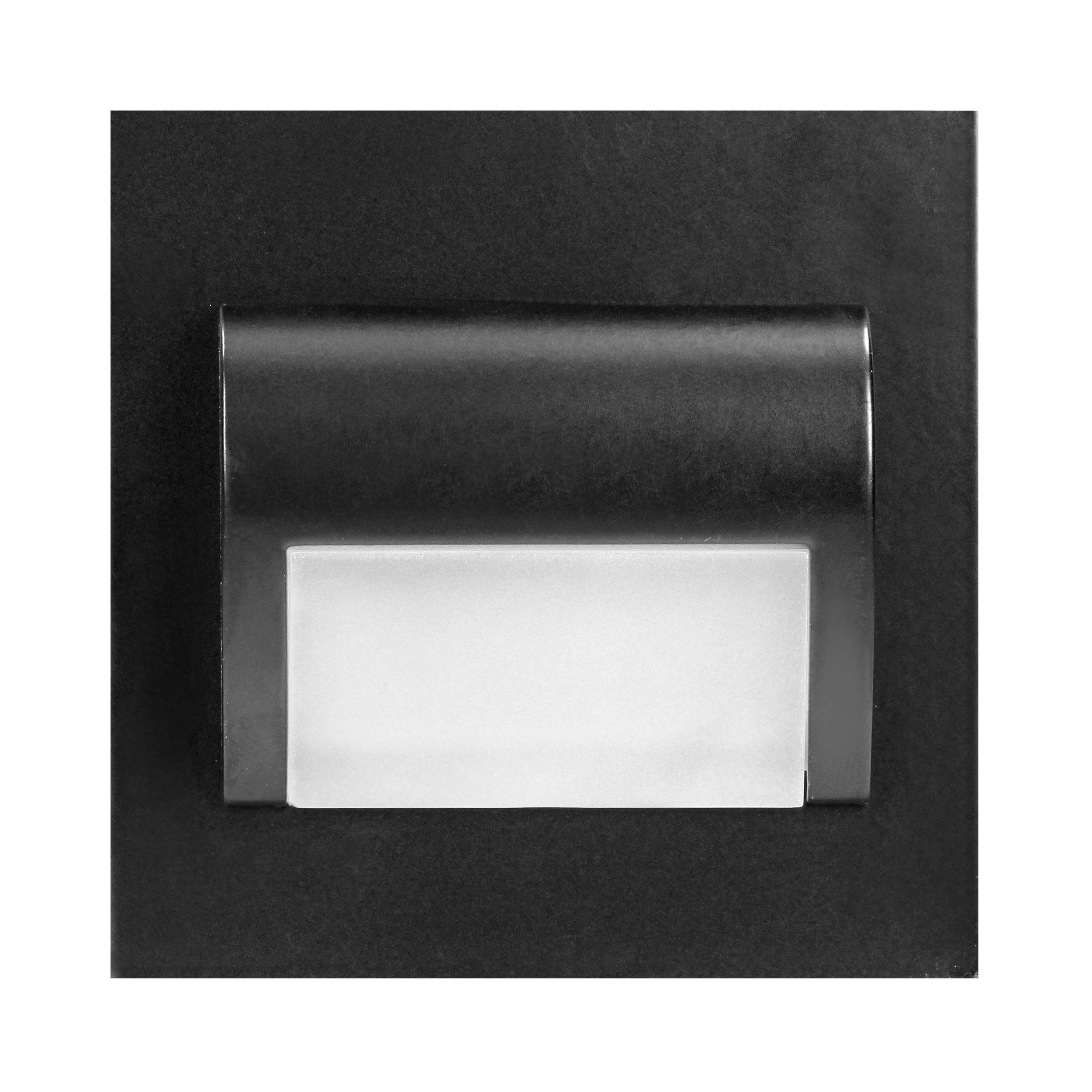 Orno DRACO LED NEW 1.5W, įleidžiamas laiptų šviestuvas, 12VDC, 30lm, 6000K, juodas, inovatyvus tvirtinimo būdas