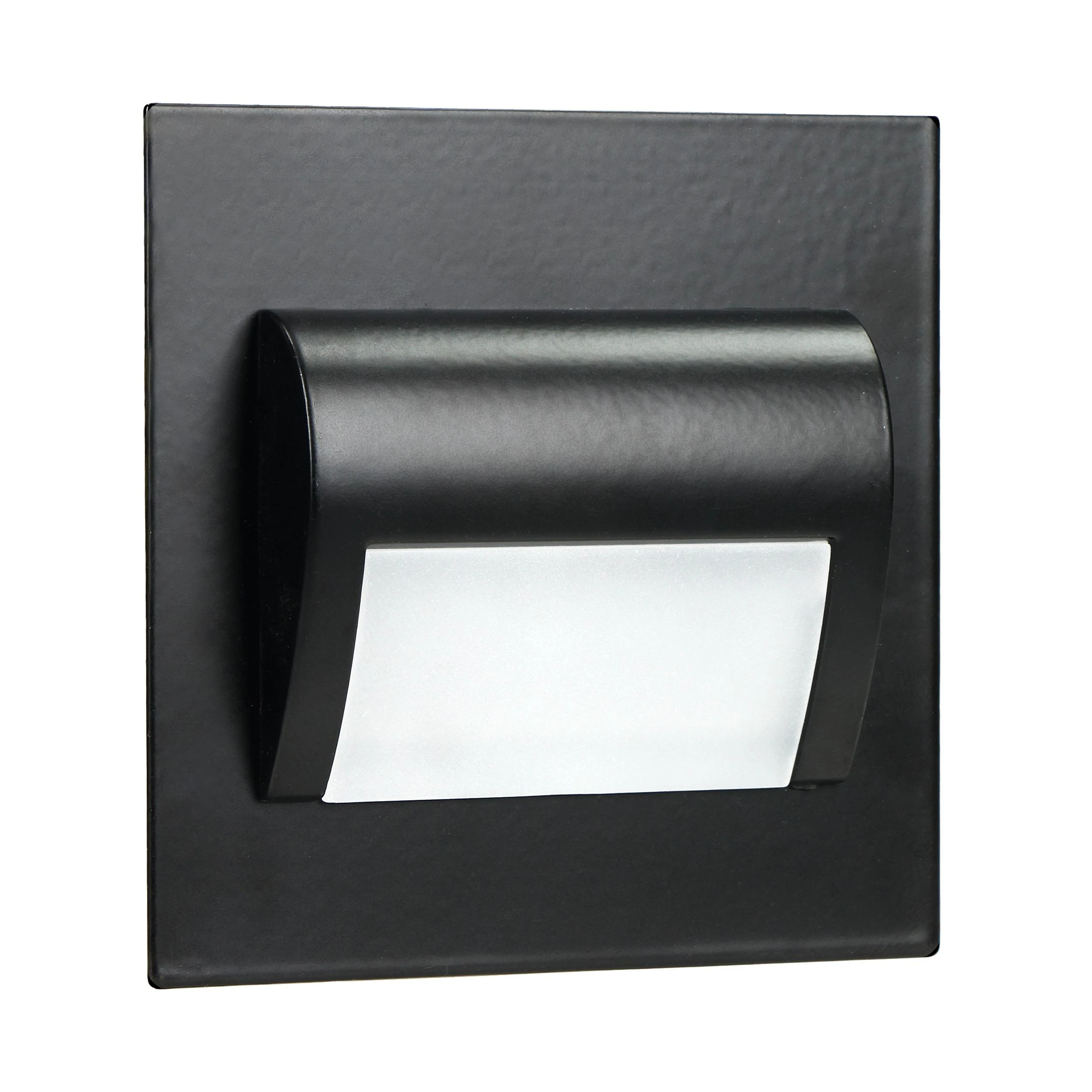 Orno DRACO LED NEW 1.5W, įleidžiamas laiptų šviestuvas, 12VDC, 30lm, 6000K, juodas, inovatyvus tvirtinimo būdas