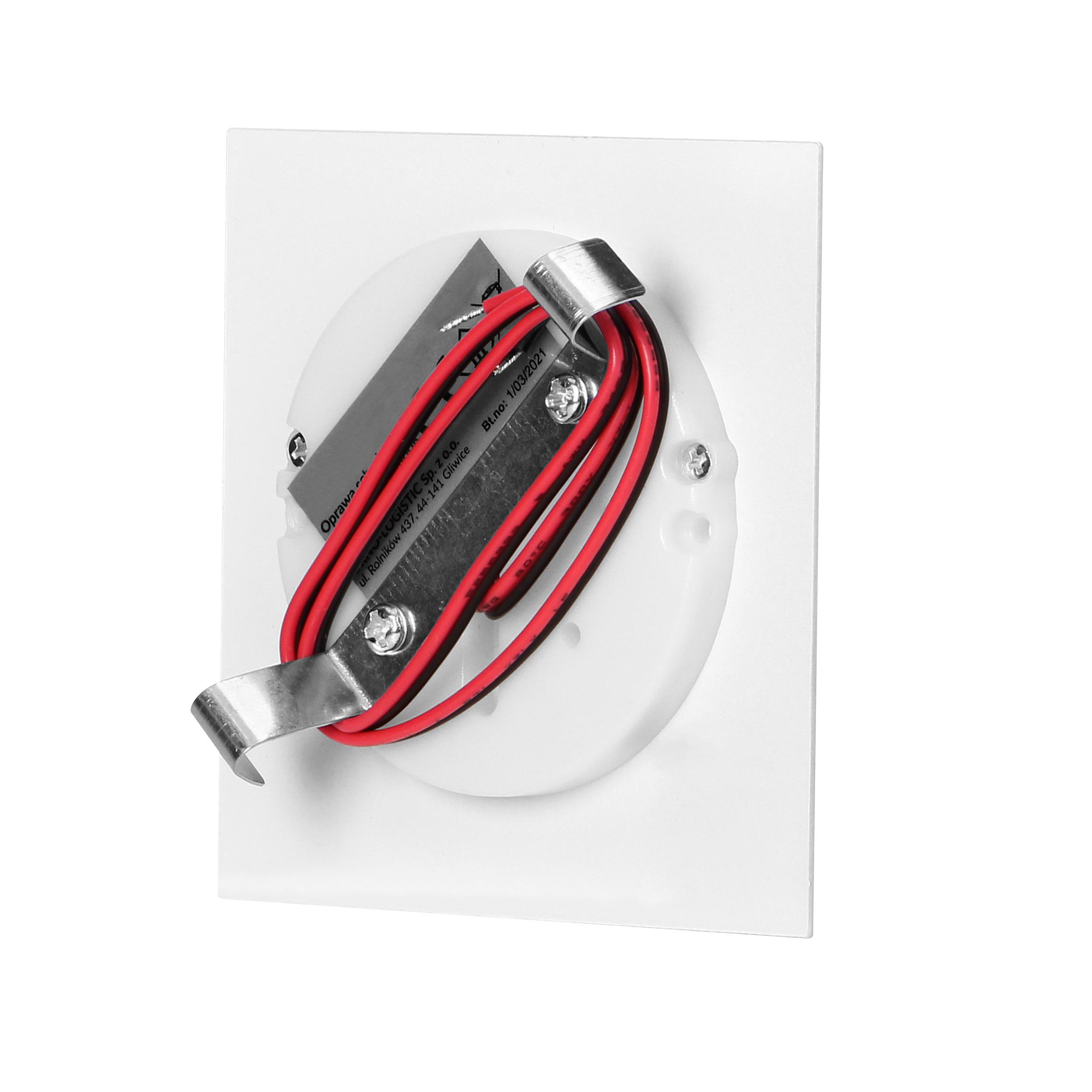 Orno DRACO LED NEW 1.5W, įleidžiamas laiptų šviestuvas, 12VDC, 30lm, 4000K, baltas, novatoriškas tvirtinimo būdas