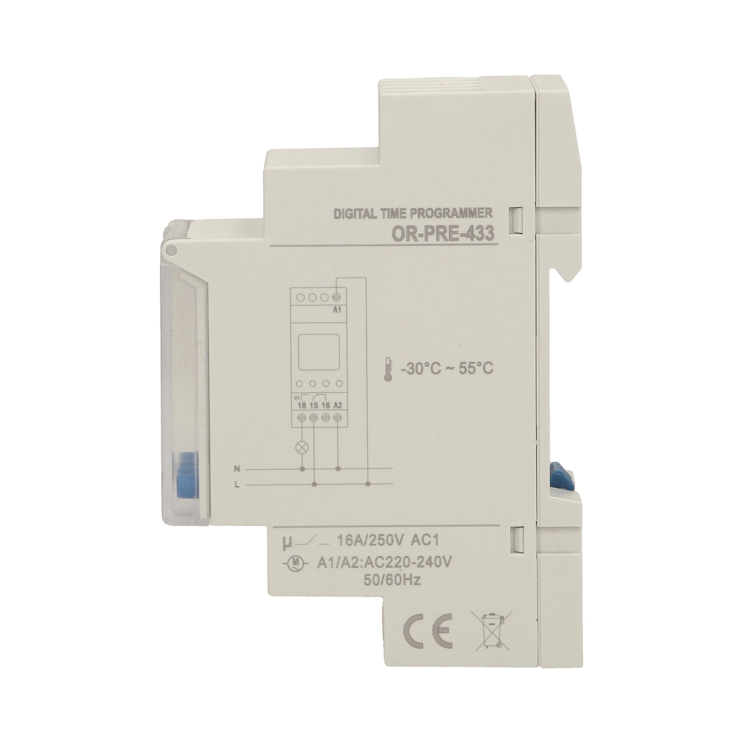 Orno Elektroninis Elektroninis laikmatis, 52 programos, 3 meniu kalbos, 2 moduliai, DIN TH-35mm