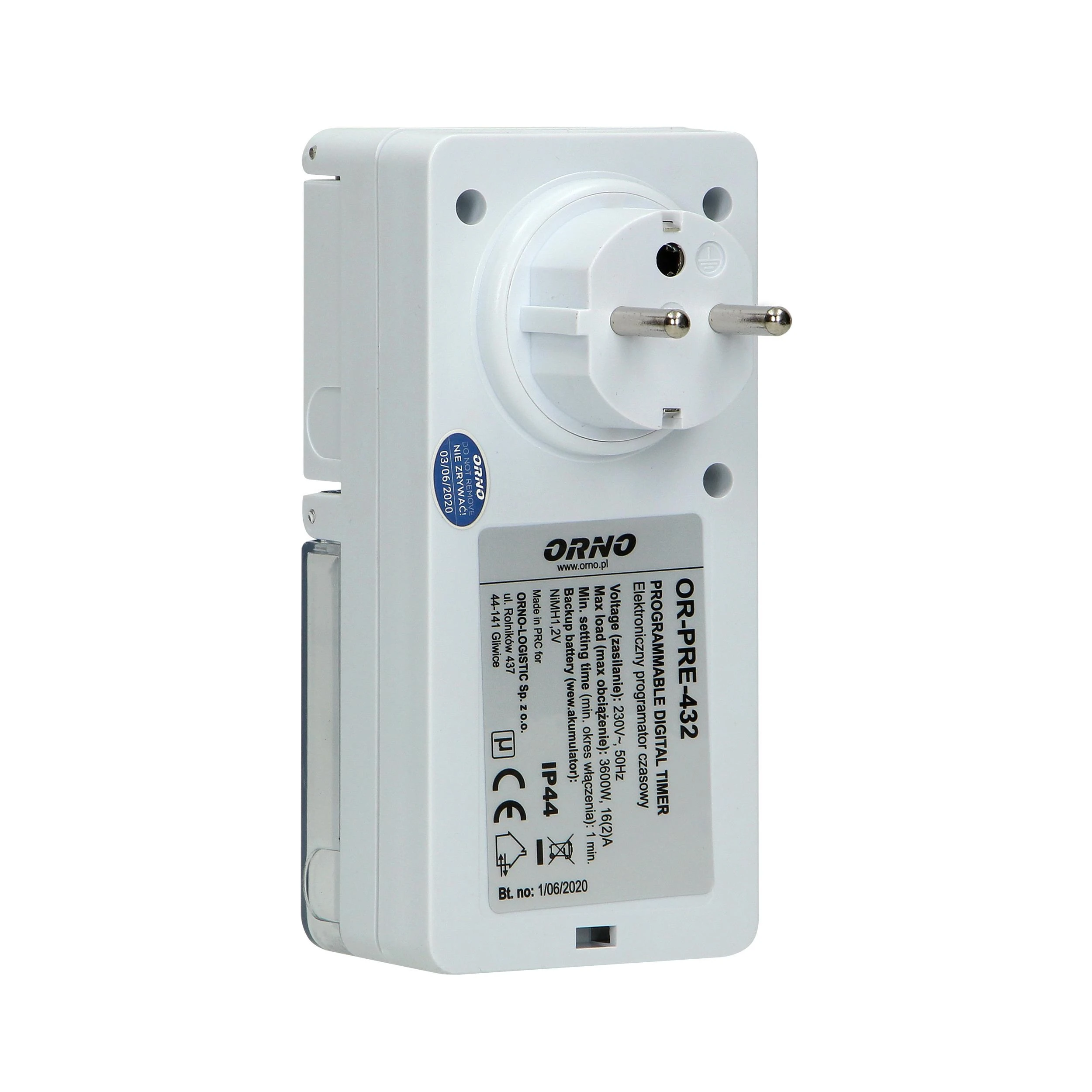 Orno Elektroninis Elektroninis laikmatis, 8 programos, IP44