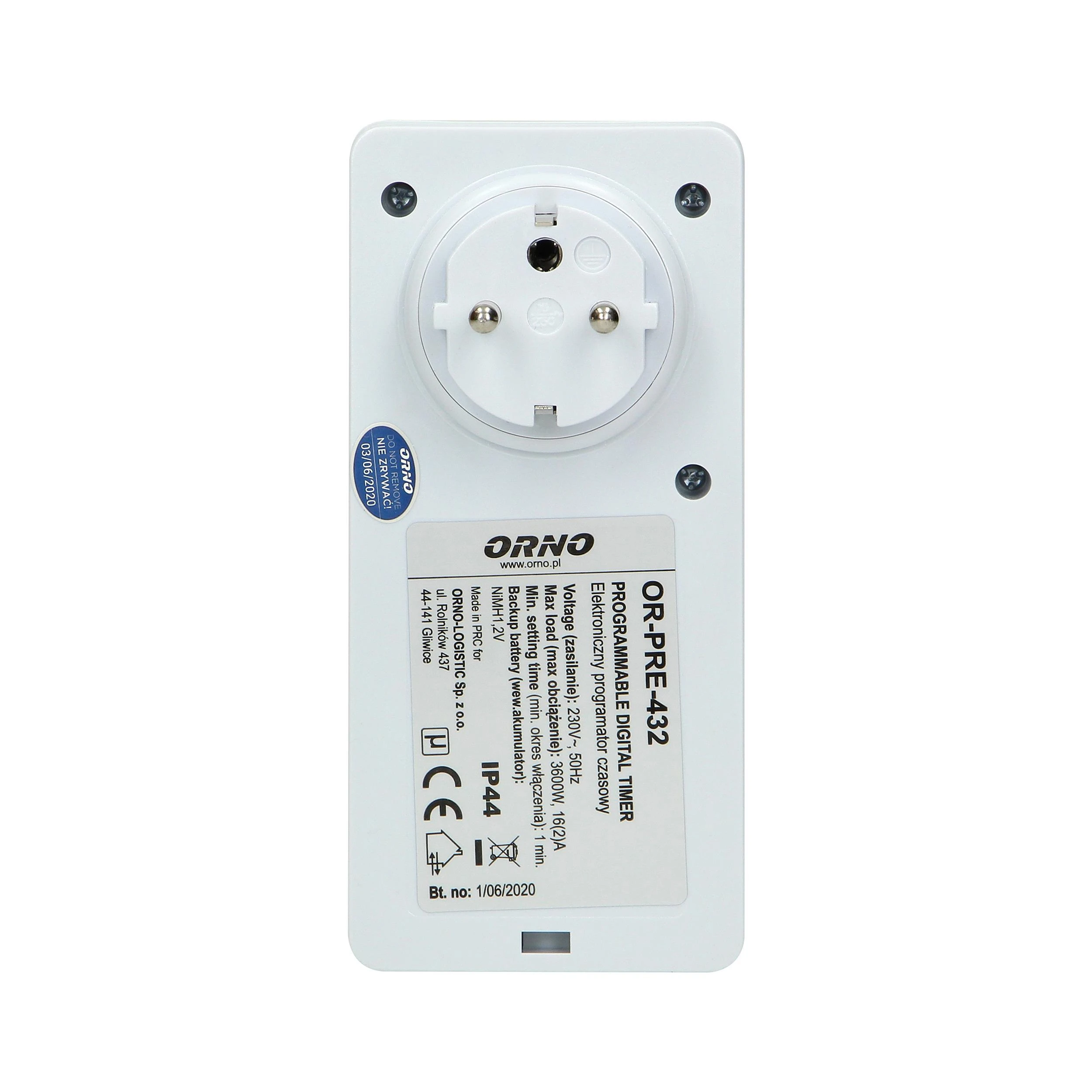 Orno Elektroninis Elektroninis laikmatis, 8 programos, IP44