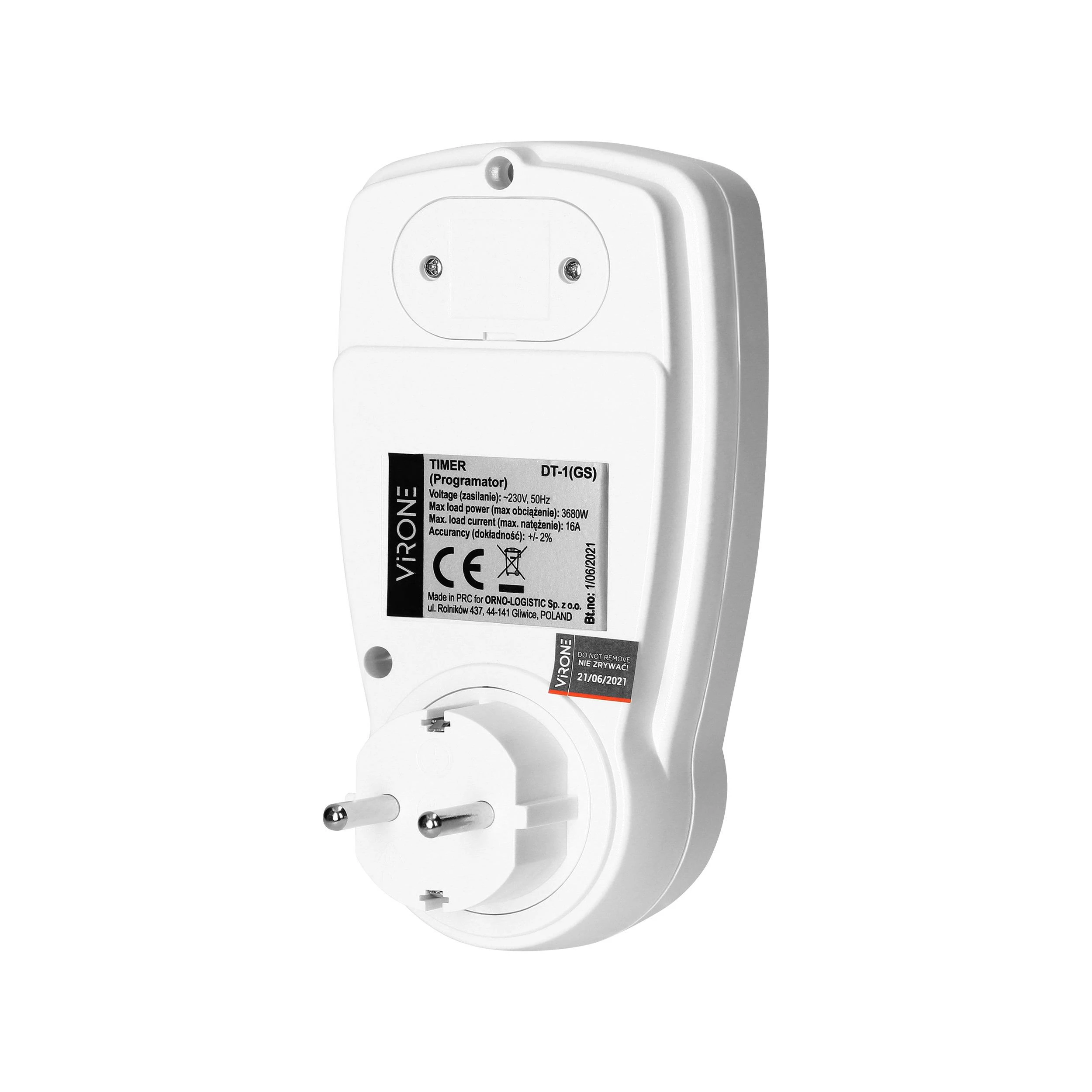 Orno Elektroninis Elektroninis laikmatis su LCD ekranu, „Schuko“ versija