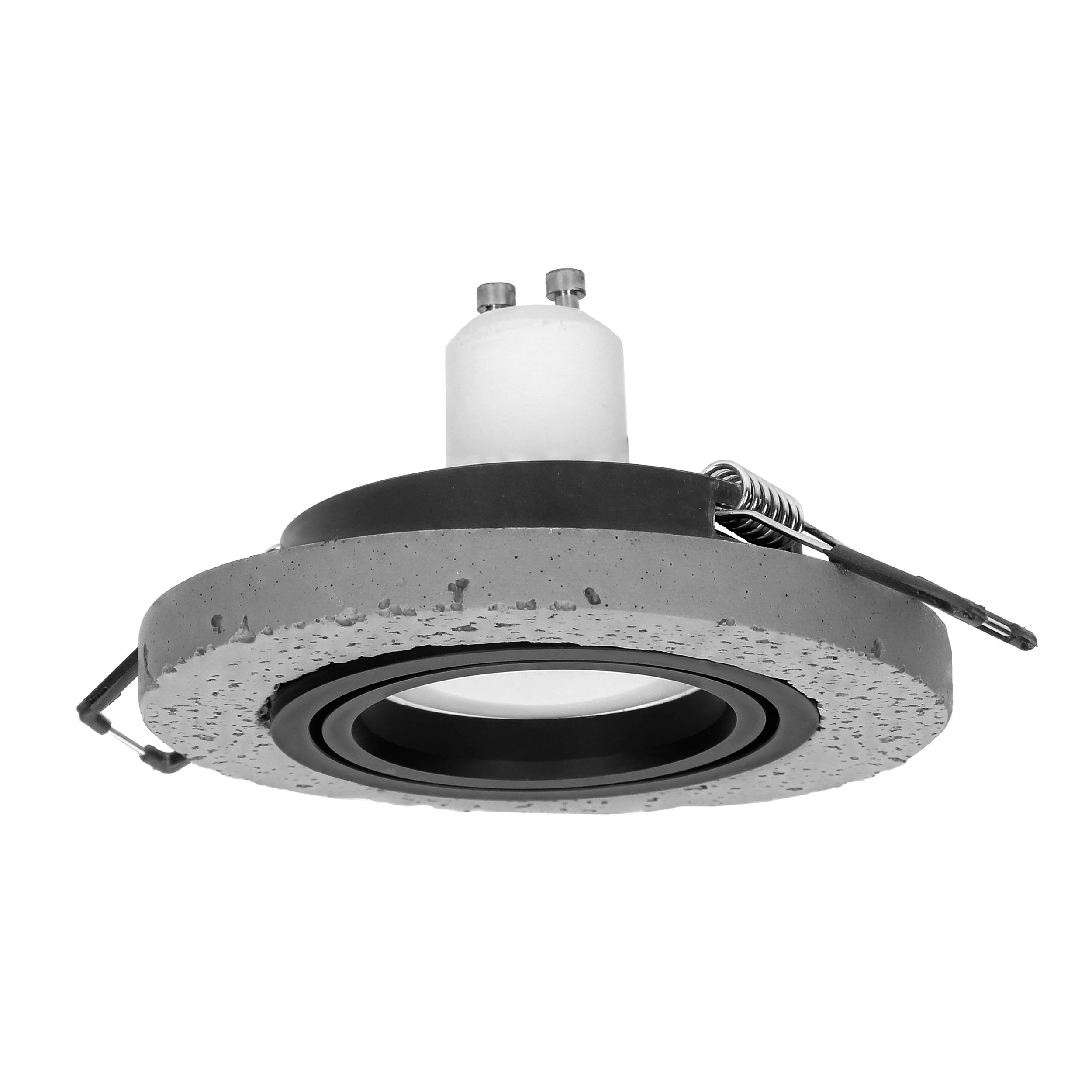 Orno HALISI RM dekoratyvinis prožektoriaus rėmelis, apvalus, judrus, juodas, MR16/GU10, maks. 50 W