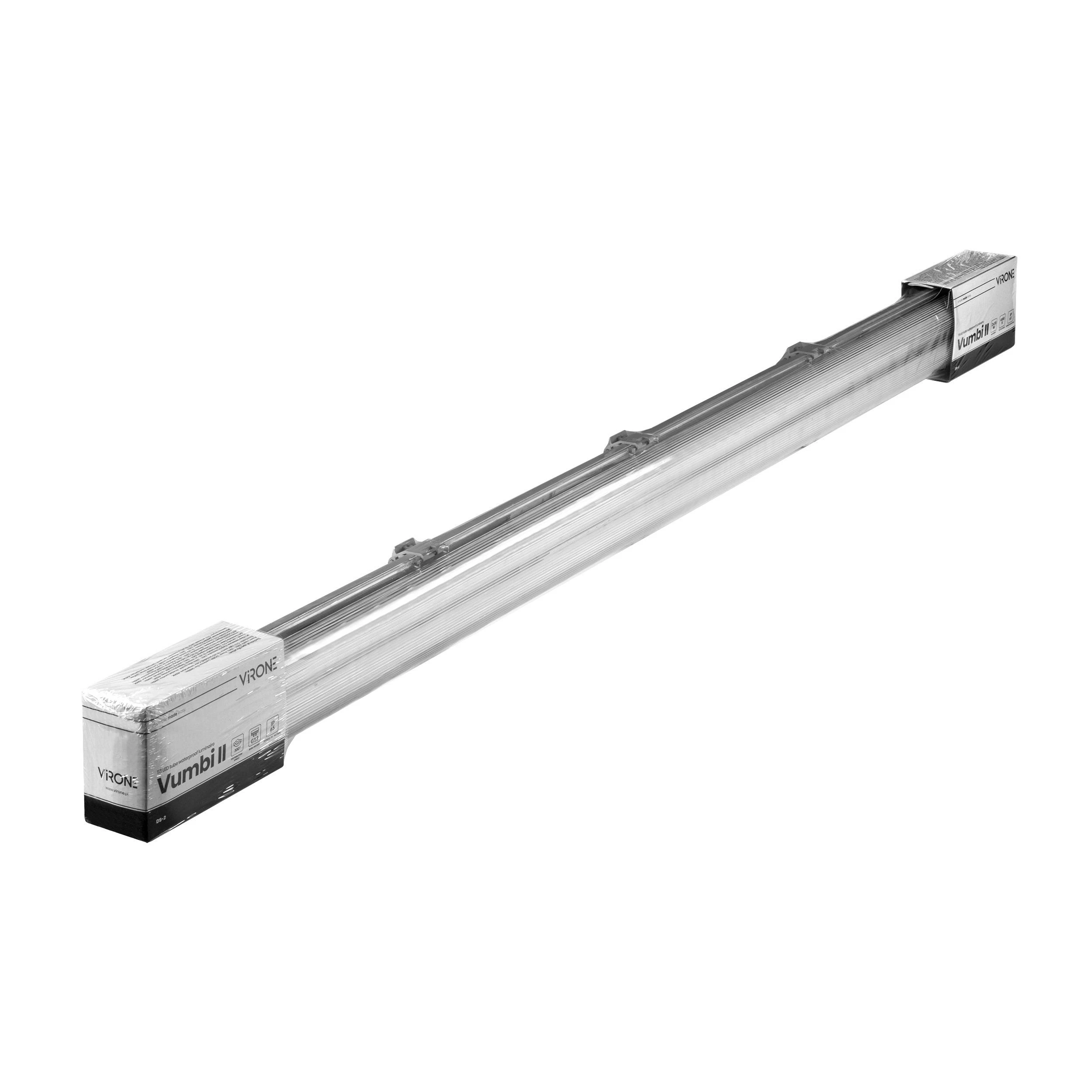 Orno Oprawa Hermetiškas šviestuvas VUMBI II T8 LED 2x18W, 3600lm, IP65, 4000K, komplekte yra fluorescencinės lempos
