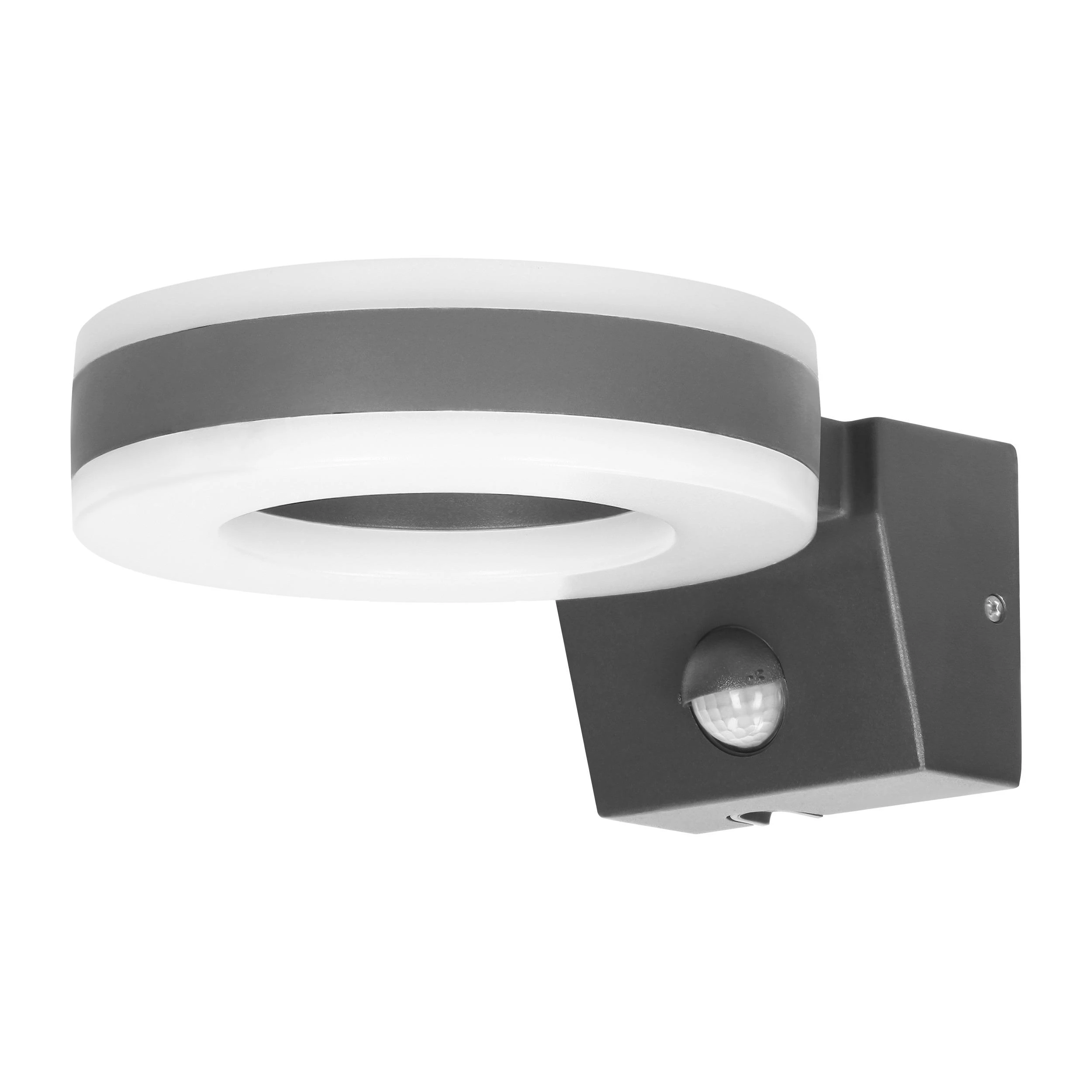 Sieninis šviestuvas Orno HOWLIT LED 20W, sodo šviestuvas su judesio jutikliu, 1800lm, IP65, 4000K, pilkas