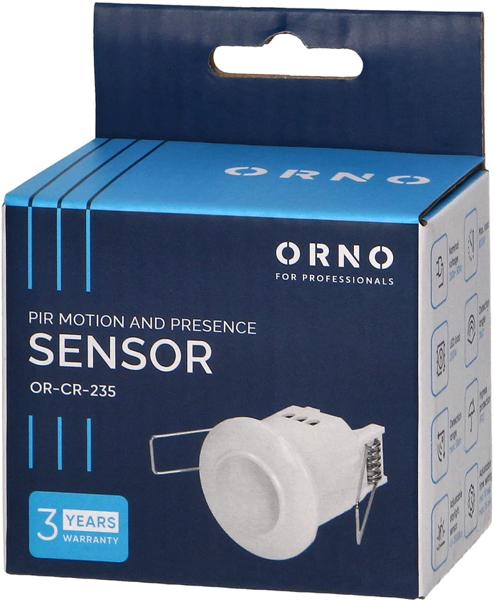 Orno LUBINIS JUDĖJIMO JUTIKLIS OR-CR-235 AC 230V
