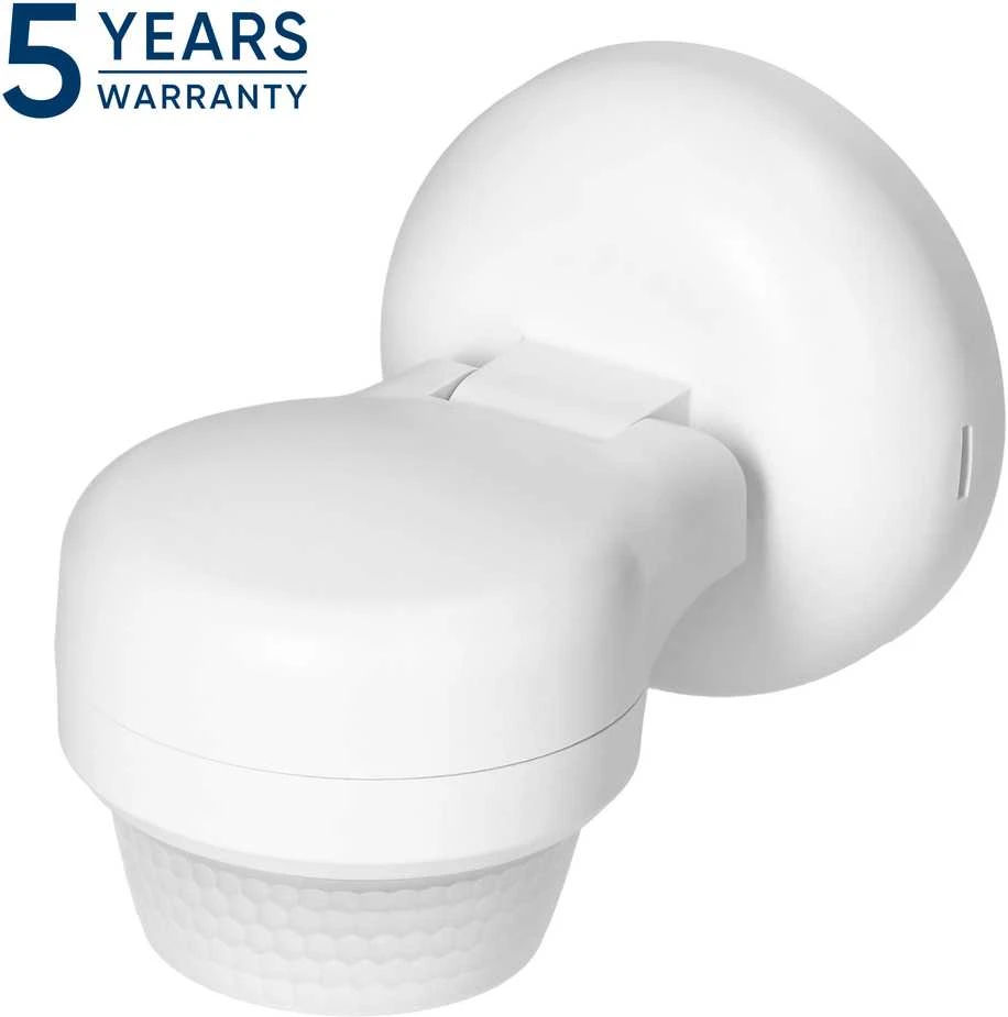 Orno Czujnik 360 laipsnių judesio jutiklis, IP65, 1200 W, maks. veikimo nuotolis 24 m, baltas