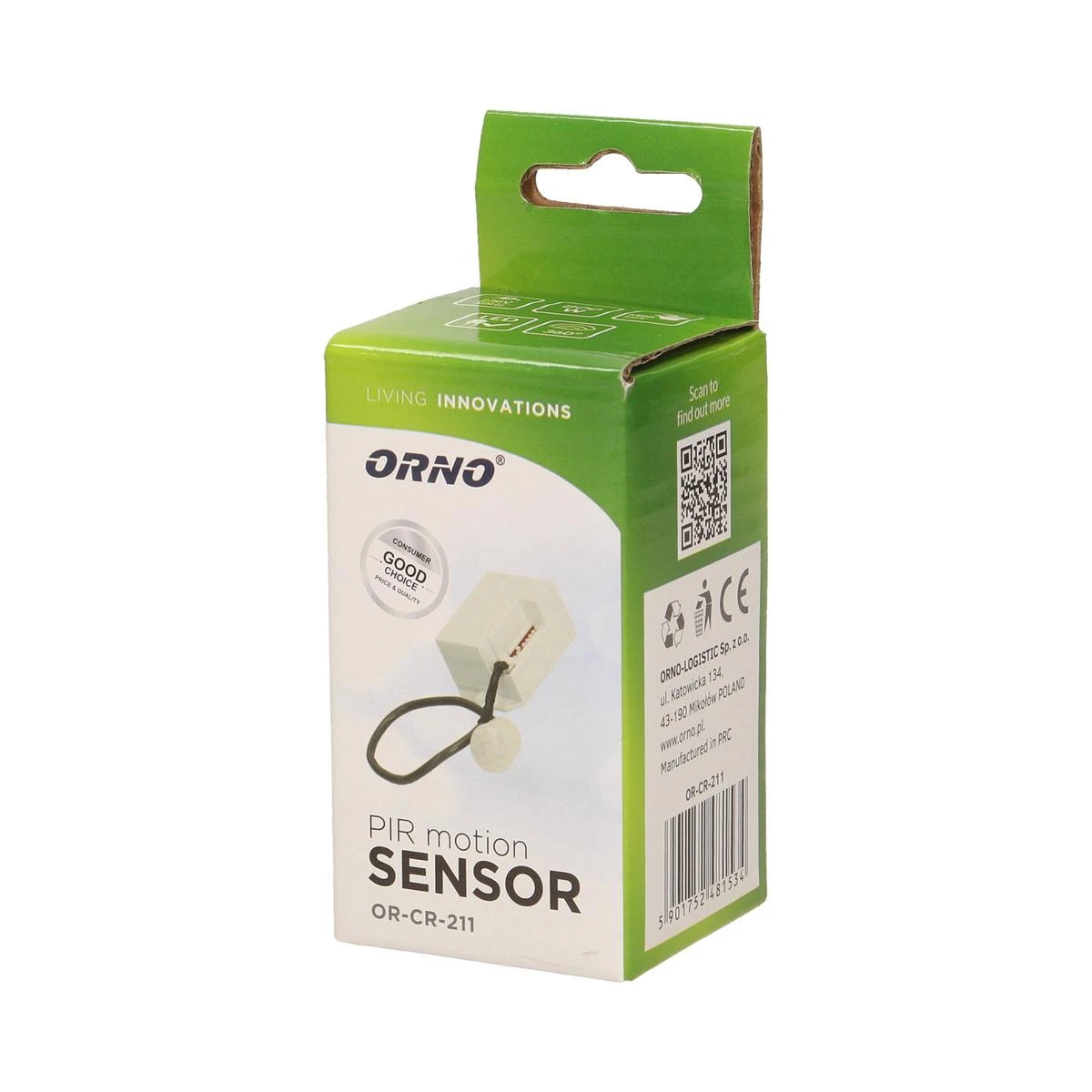 ORNO CZUJNIK RUCHU 360* ZEW SENSOR 220V