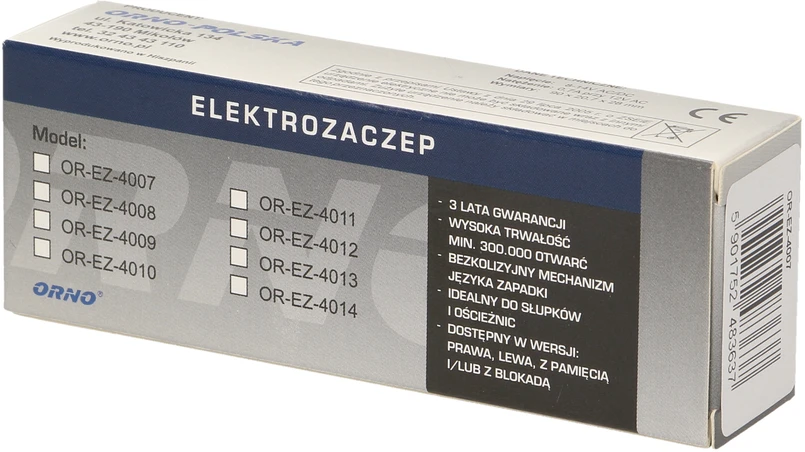 Orno Kairės rankos elektrinis užraktas su atmintimi OR-EZ-4007